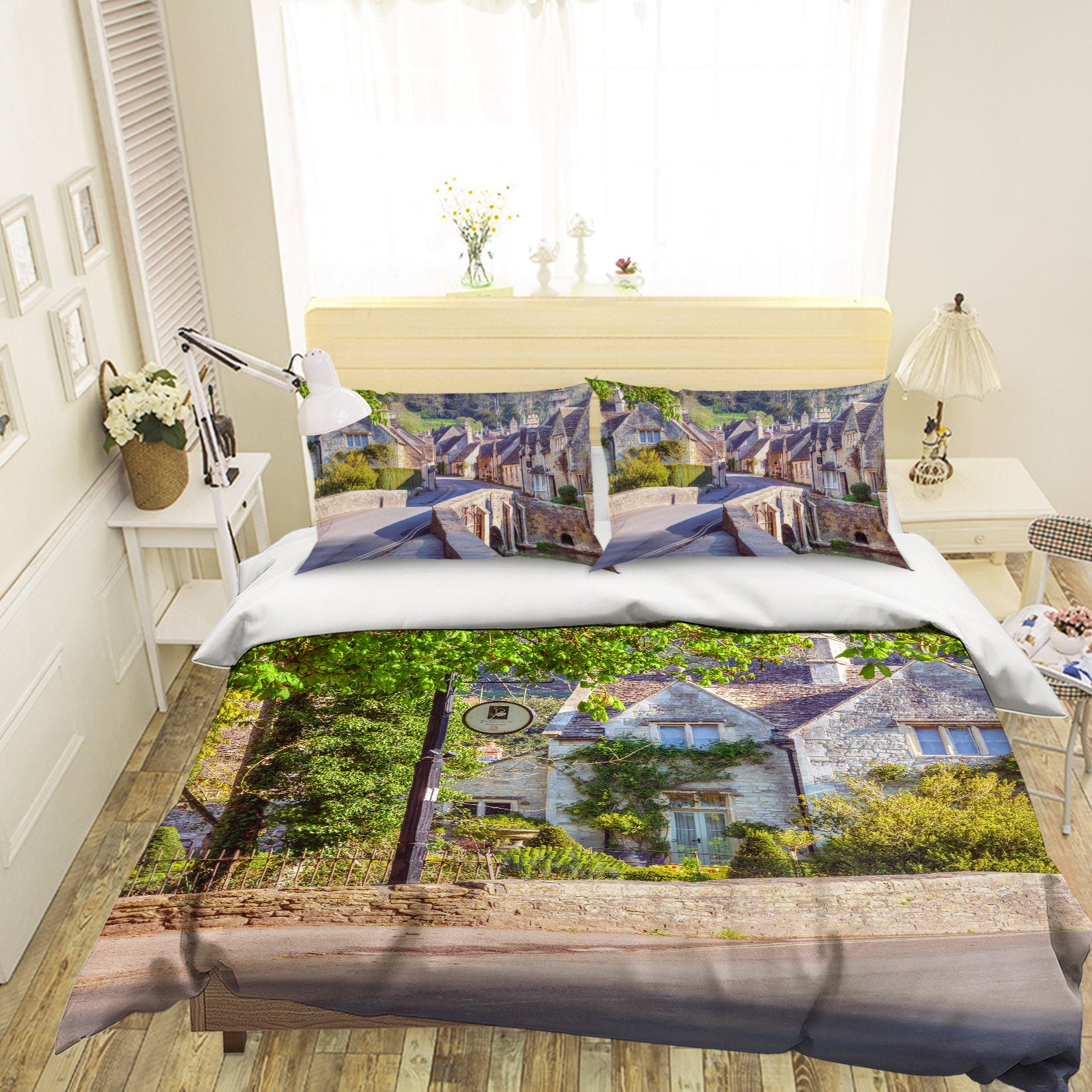 3D Green Tree House 7183 Assaf Frank Bedding Bed Pillowcases Quilt Cover Duvet Cover