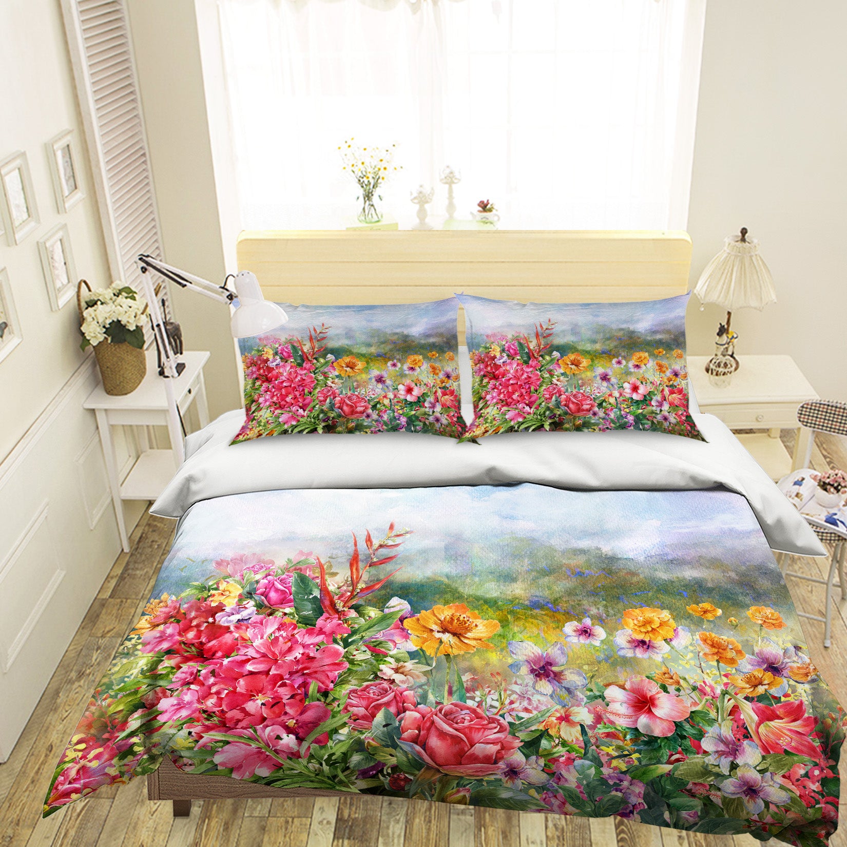 3D Flower Bush 60117 Bed Pillowcases Quilt