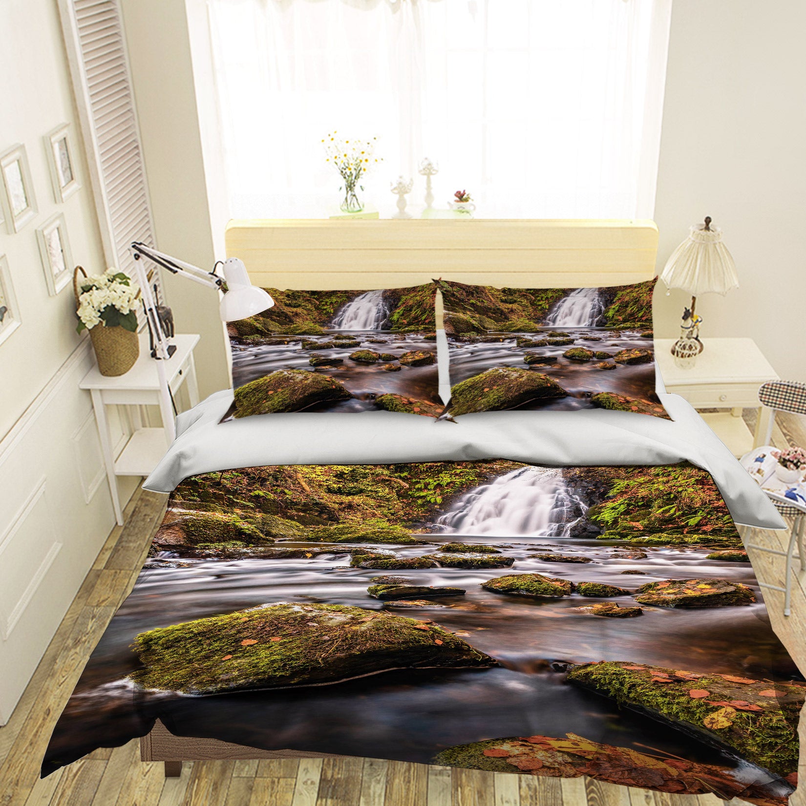 3D Stone River 15159 Bed Pillowcases Quilt