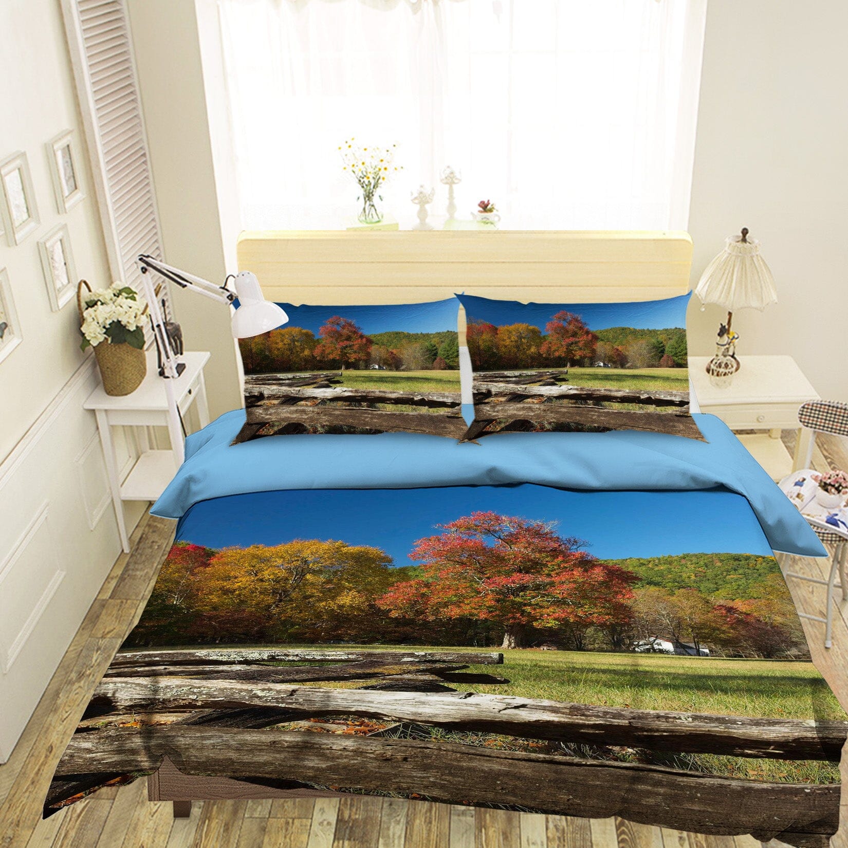 3D Natural Park 2128 Kathy Barefield Bedding Bed Pillowcases Quilt Quiet Covers AJ Creativity Home 