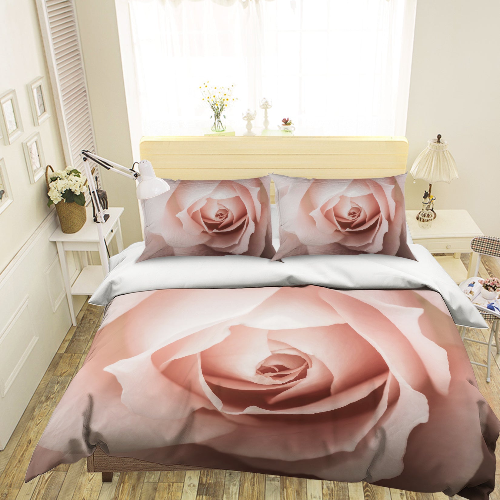 3D Rose Flower 60096 Bed Pillowcases Quilt