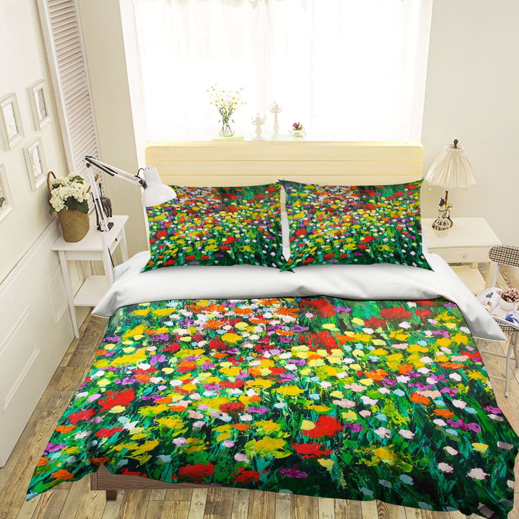 3D Floral Ocean 2018 Allan P. Friedlander Bedding Bed Pillowcases Quilt Quiet Covers AJ Creativity Home 