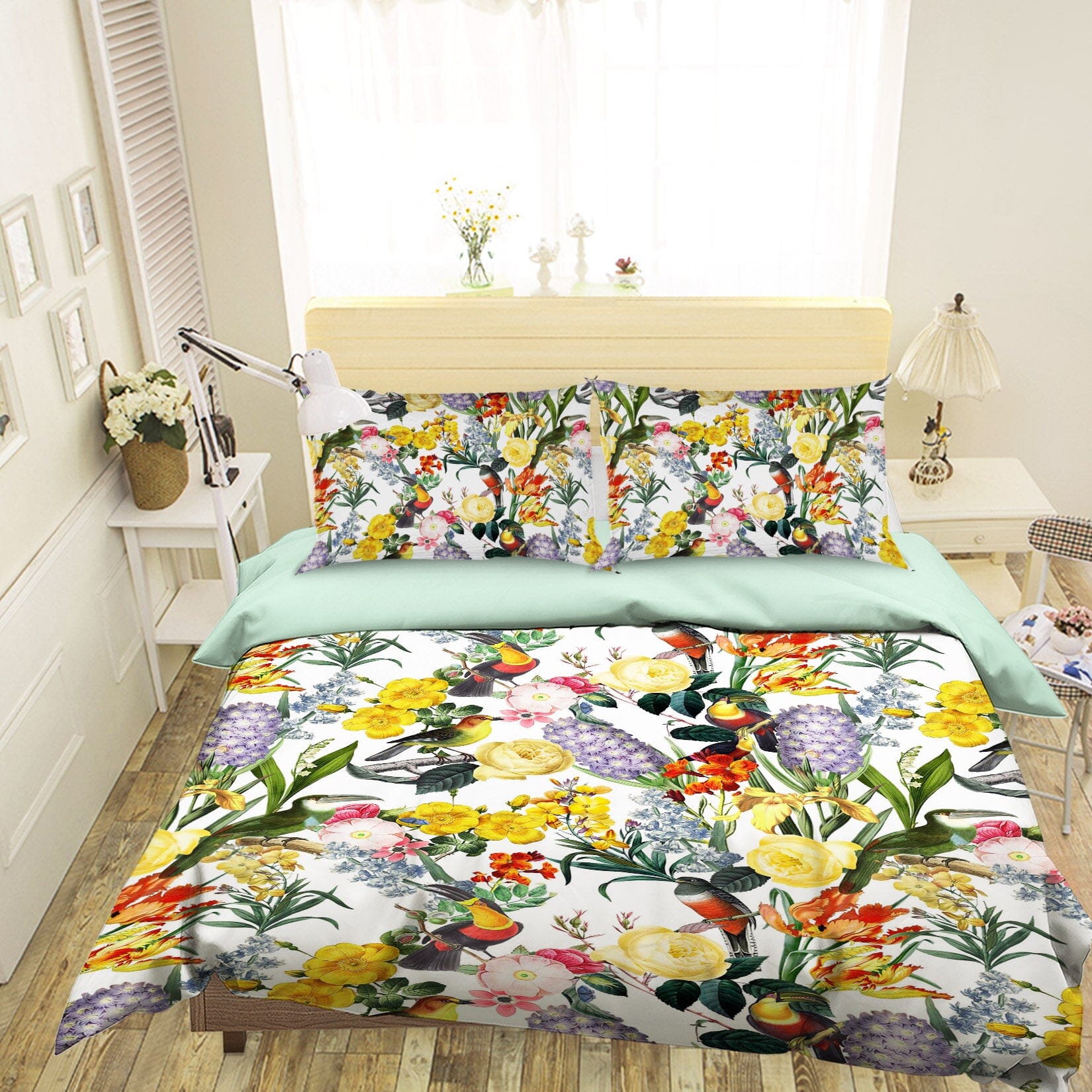 3D Fragrant Colored Flowers 146 Uta Naumann Bedding Bed Pillowcases Quilt Quiet Covers AJ Creativity Home 