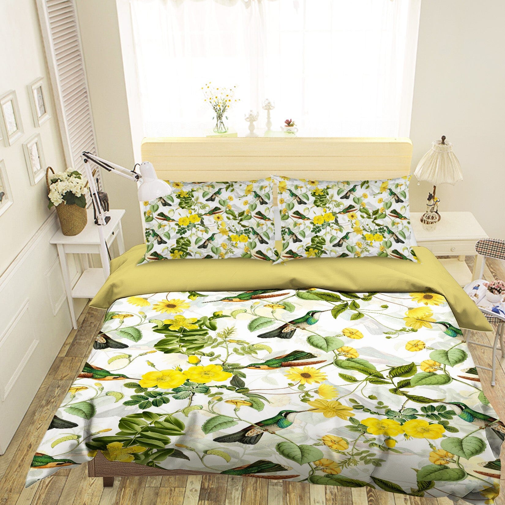 3D Sunflower Bird 173 Uta Naumann Bedding Bed Pillowcases Quilt Quiet Covers AJ Creativity Home 