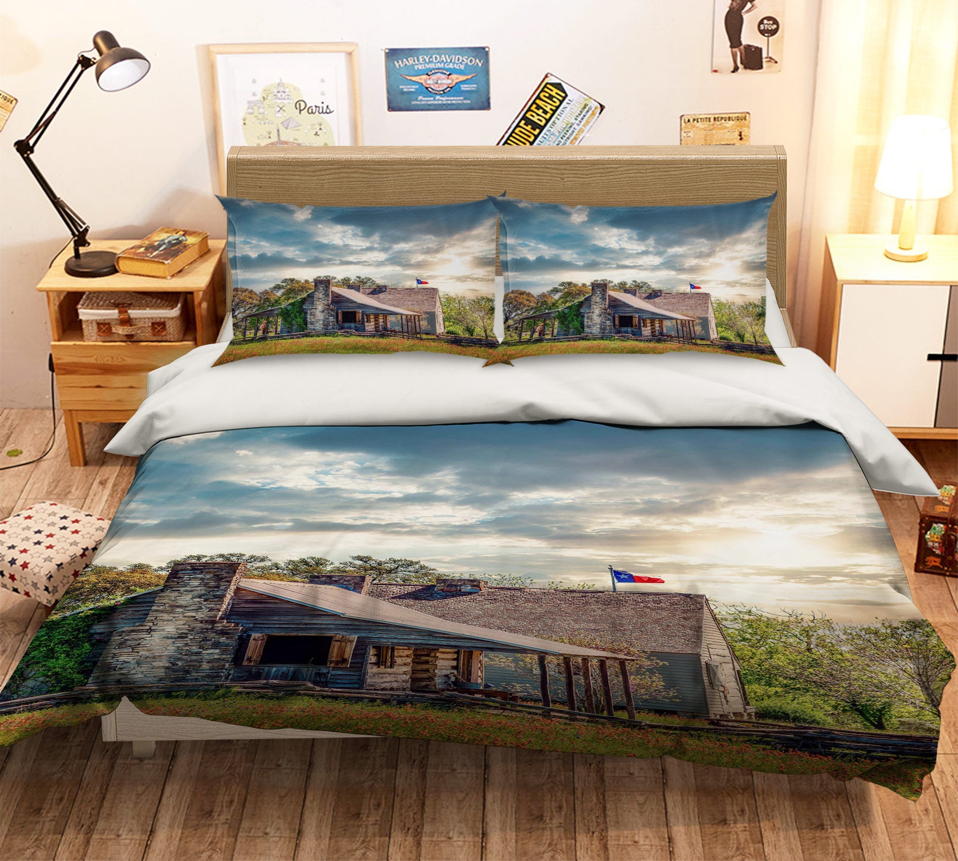 3D Grass House 8573 Beth Sheridan Bedding Bed Pillowcases Quilt