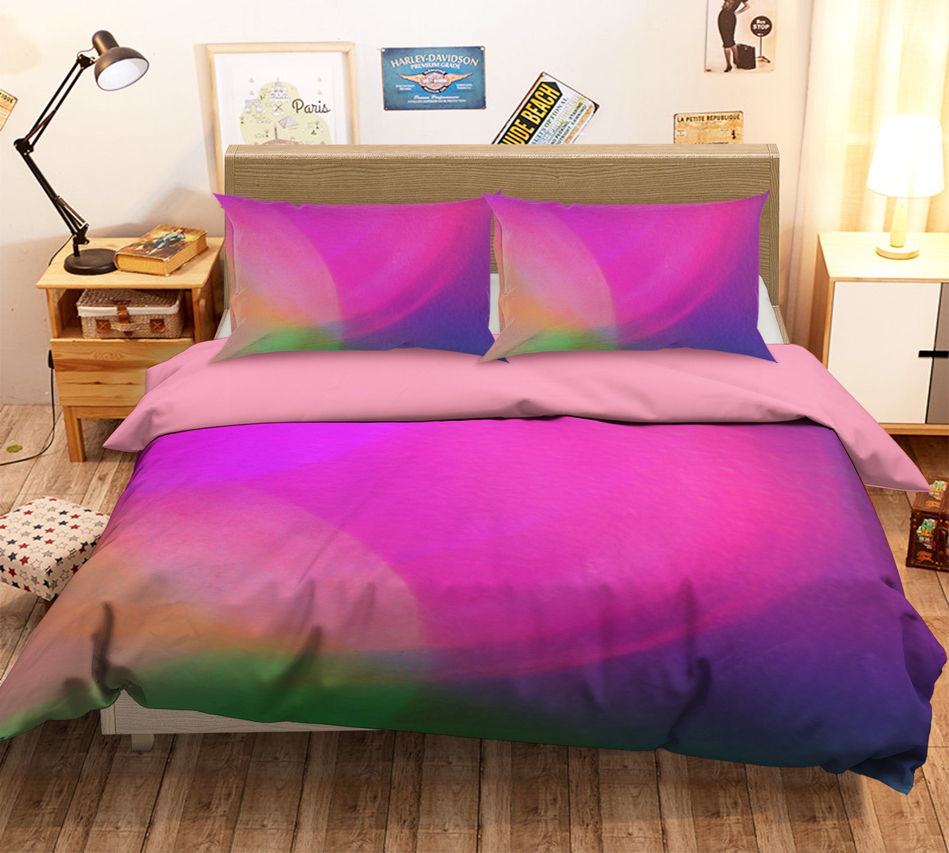3D Fuchsia 70007 Shandra Smith Bedding Bed Pillowcases Quilt