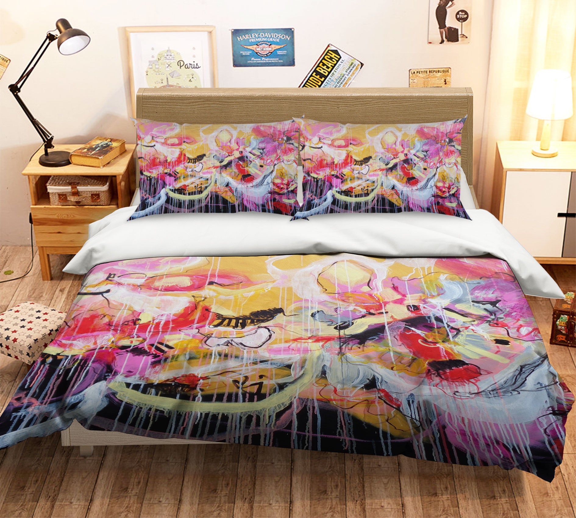 3D Abstract Painting 1146 Misako Chida Bedding Bed Pillowcases Quilt Cover Duvet Cover