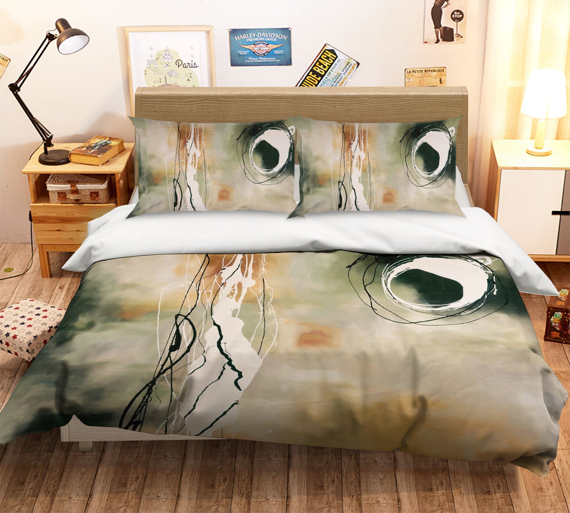 3D Pattern 12161 Bed Pillowcases Quilt