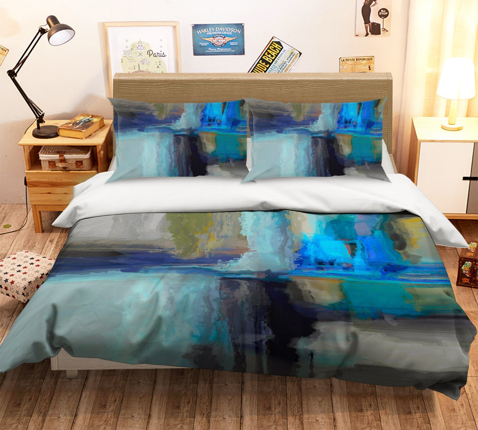 3D Ink Graffiti 2108 Michael Tienhaara Bedding Bed Pillowcases Quilt Quiet Covers AJ Creativity Home 