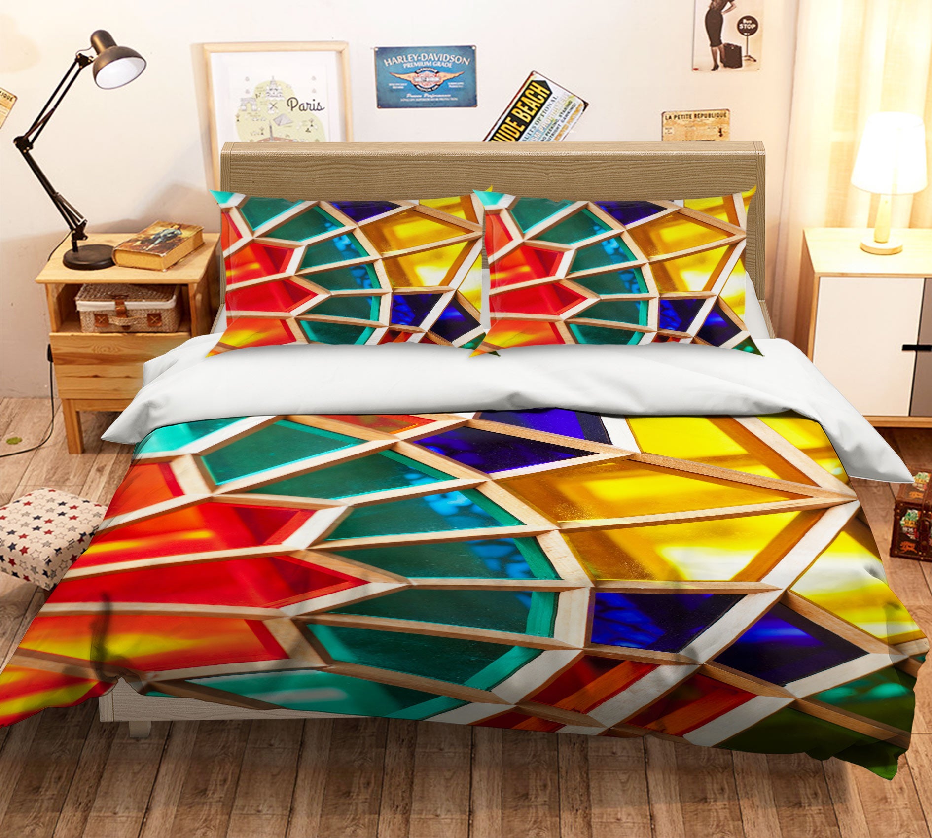 3D Color 13152 Bed Pillowcases Quilt