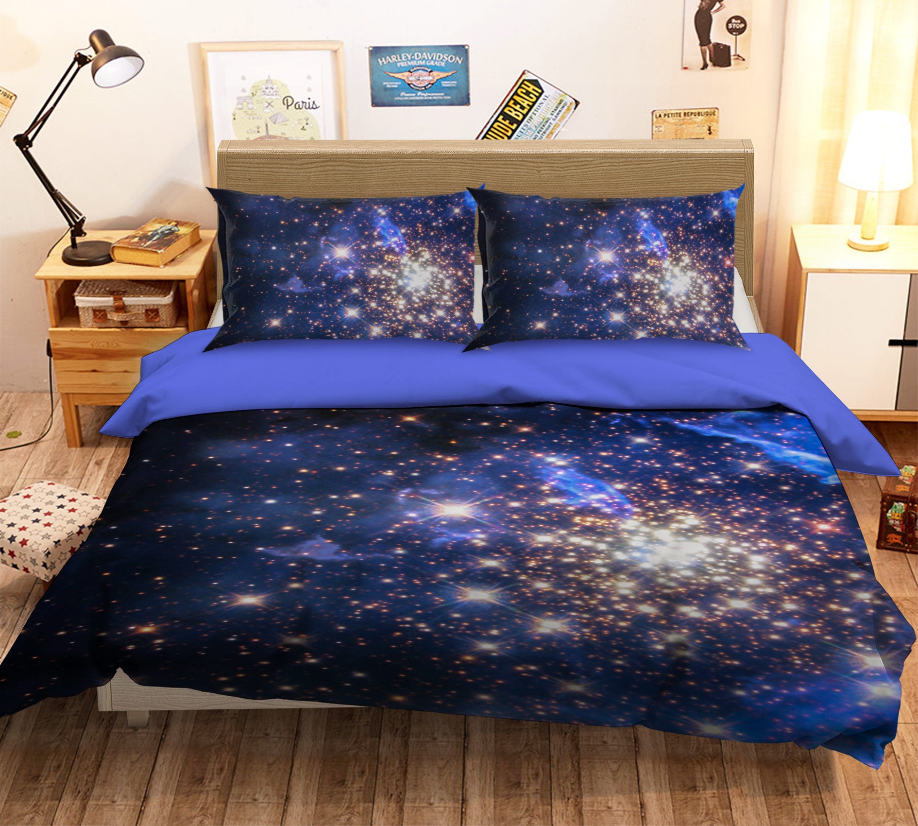 3D Starry Sky Starlight 16083 Bed Pillowcases Quilt