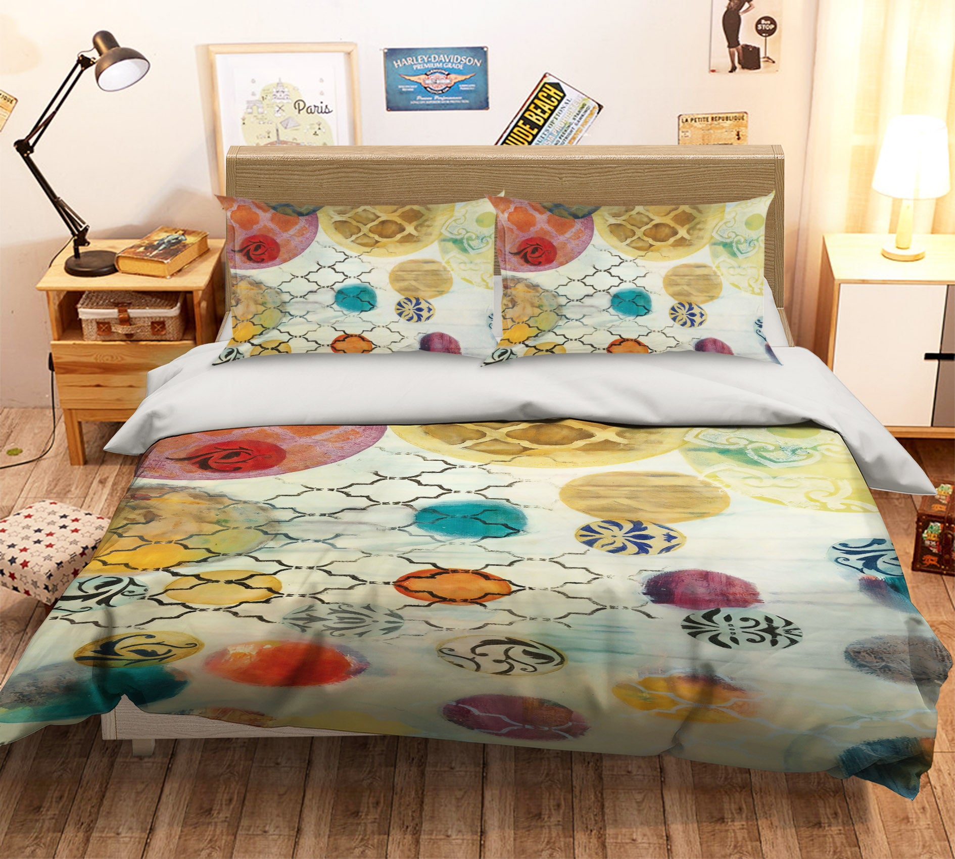 3D Colorful Ball 12163 Bed Pillowcases Quilt