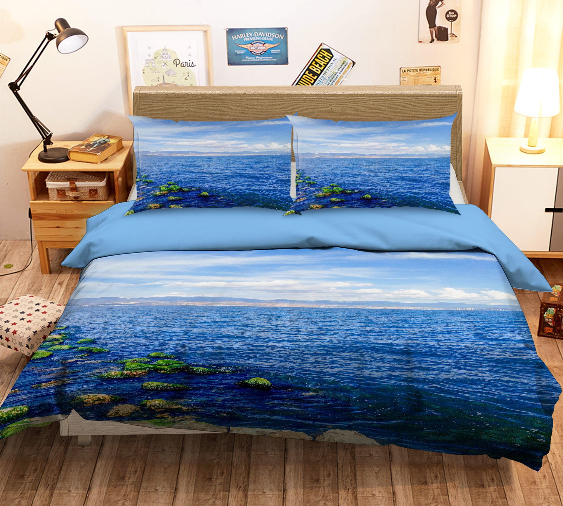 3D Ocean 16092 Bed Pillowcases Quilt