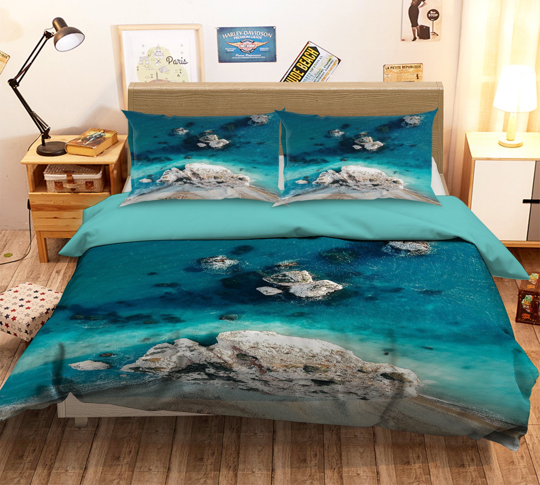 3D Sea Reef 15162 Bed Pillowcases Quilt