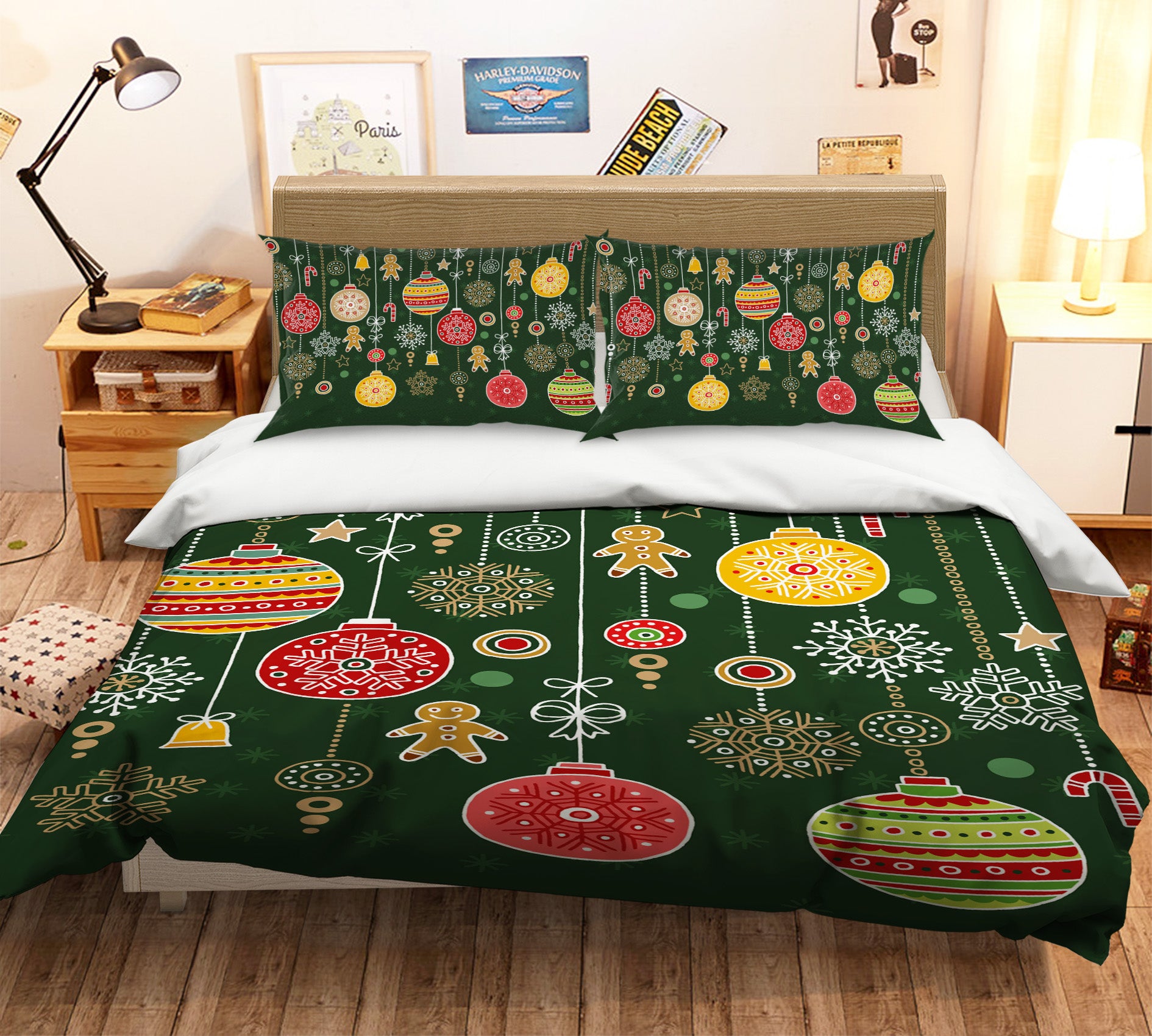 3D Ball Pendant 61047 Bed Pillowcases Quilt