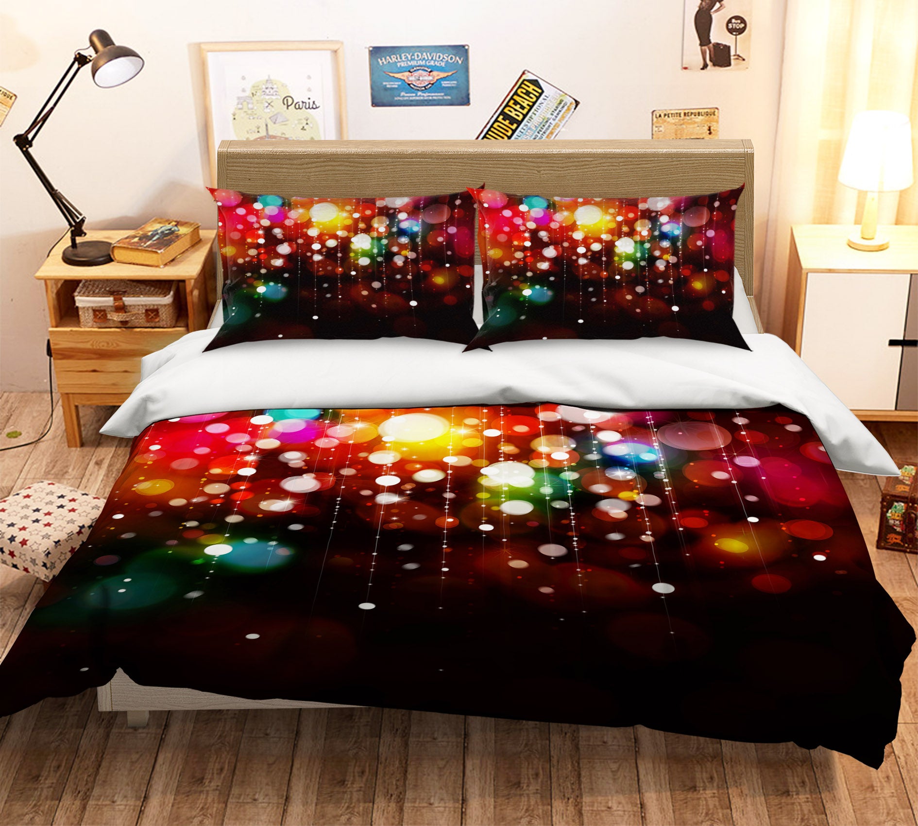 3D Color Aperture 51077 Christmas Quilt Duvet Cover Xmas Bed Pillowcases