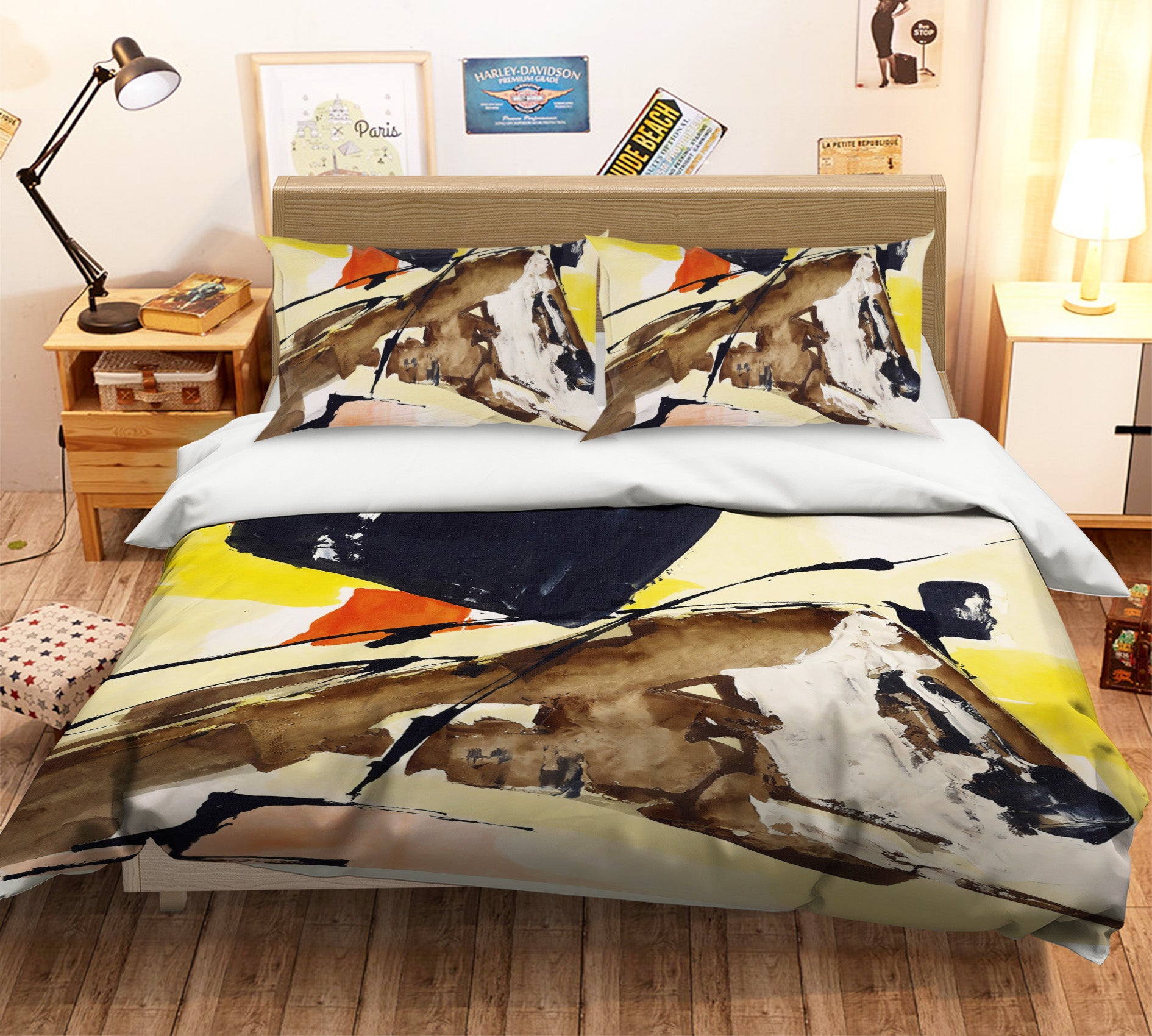3D Abstract 12152 Bed Pillowcases Quilt
