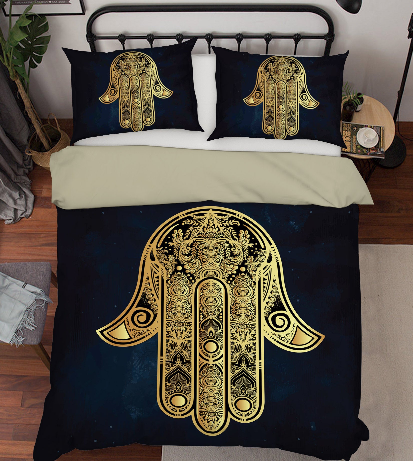 3D Hand Of Fatima 61119 Bed Pillowcases Quilt