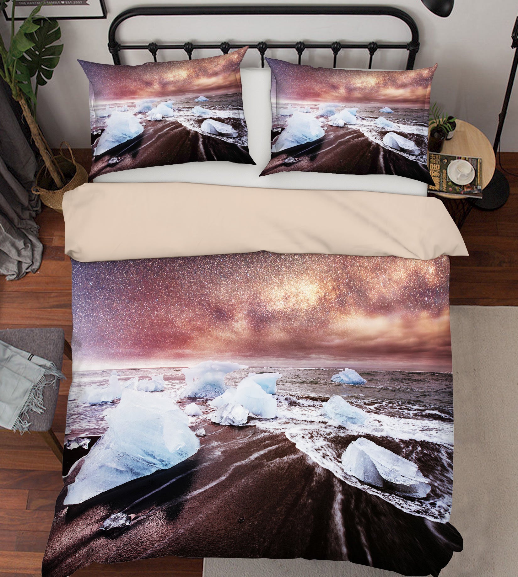 3D Seaside 59184 Bed Pillowcases Quilt