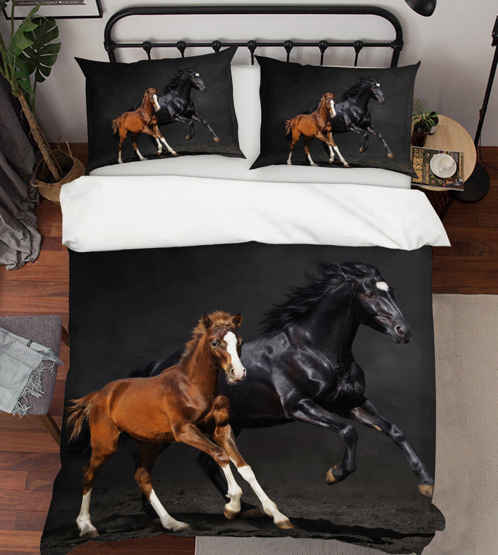 3D Horse 19213 Bed Pillowcases Quilt