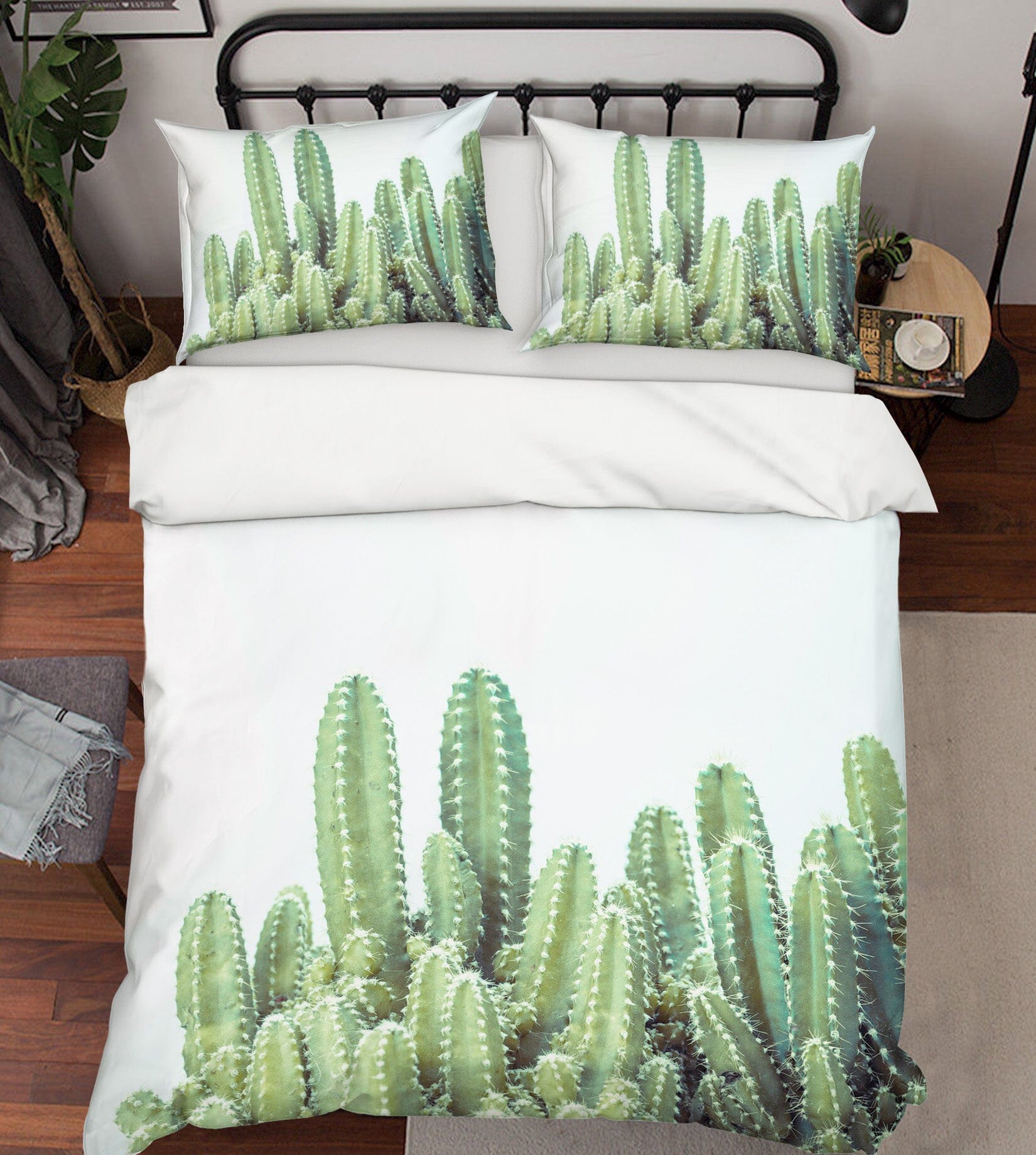 3D Green Cactus 2019 Assaf Frank Bedding Bed Pillowcases Quilt Quiet Covers AJ Creativity Home 