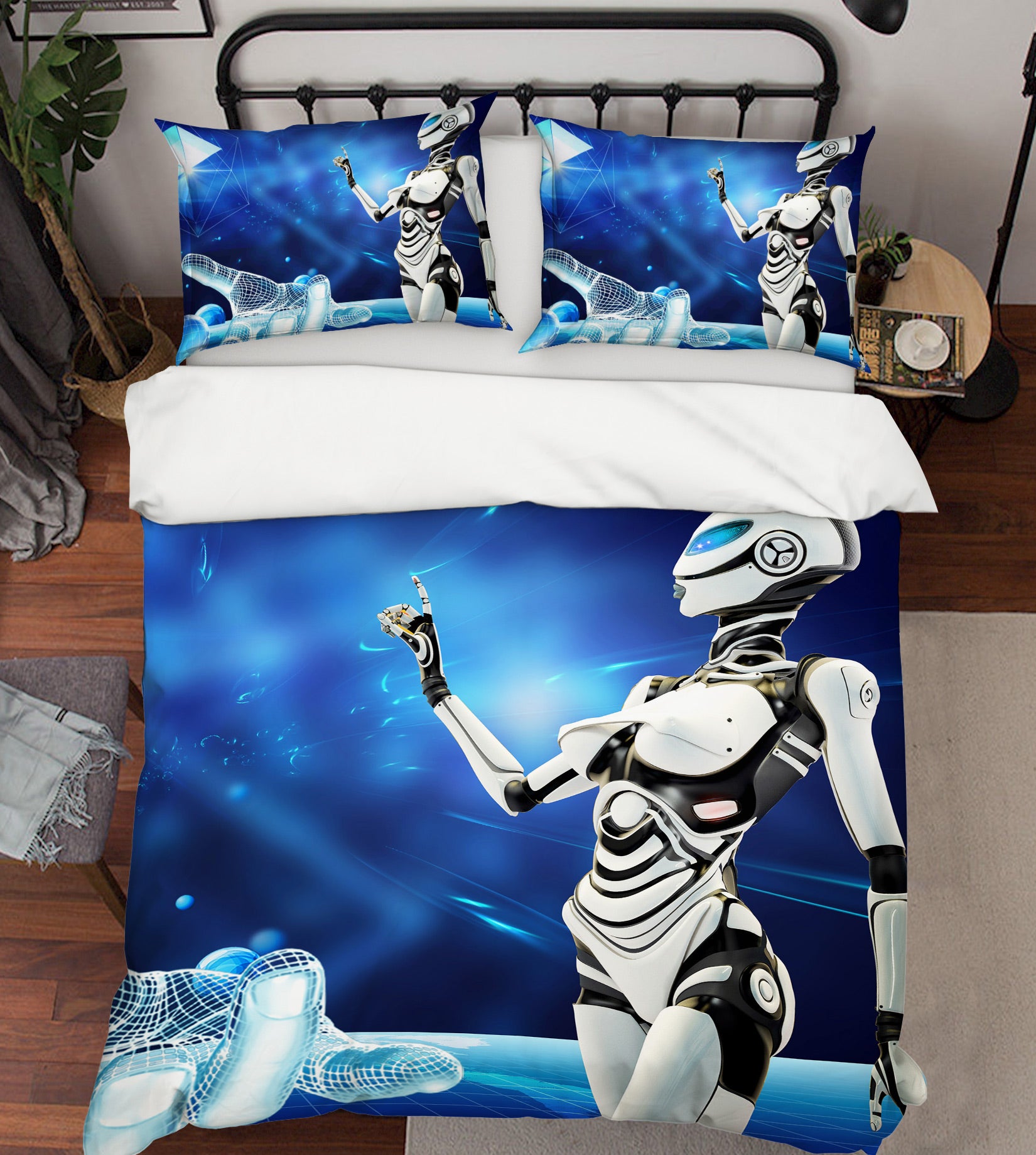 3D Female Robot 12026 Bed Pillowcases Quilt