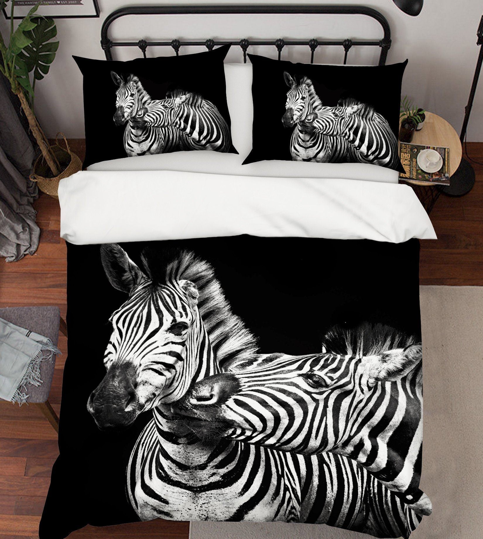 3D Zebra 2016 Bed Pillowcases Quilt Quiet Covers AJ Creativity Home 