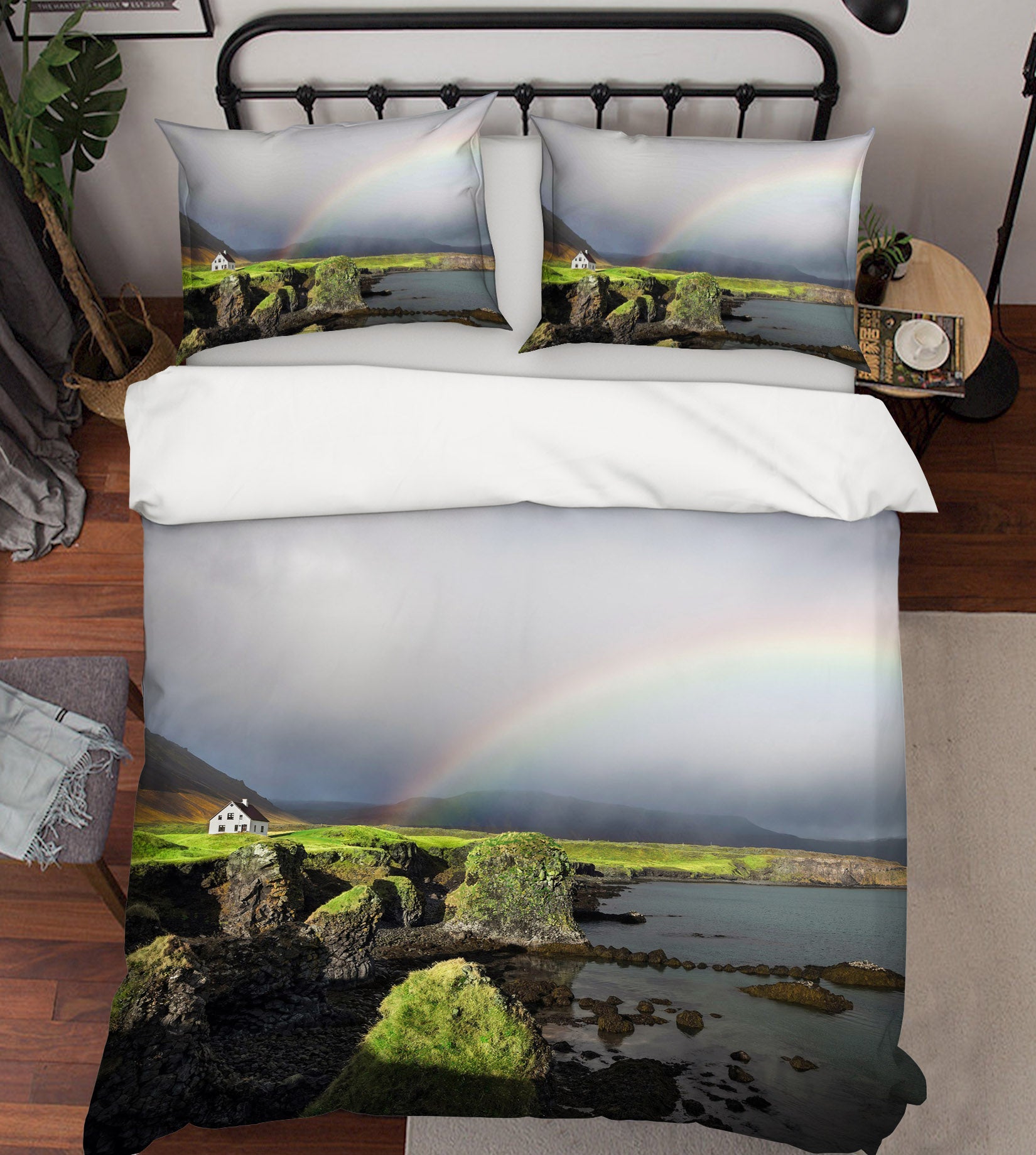 3D Rainbow Sea 076 Marco Carmassi Bedding Bed Pillowcases Quilt
