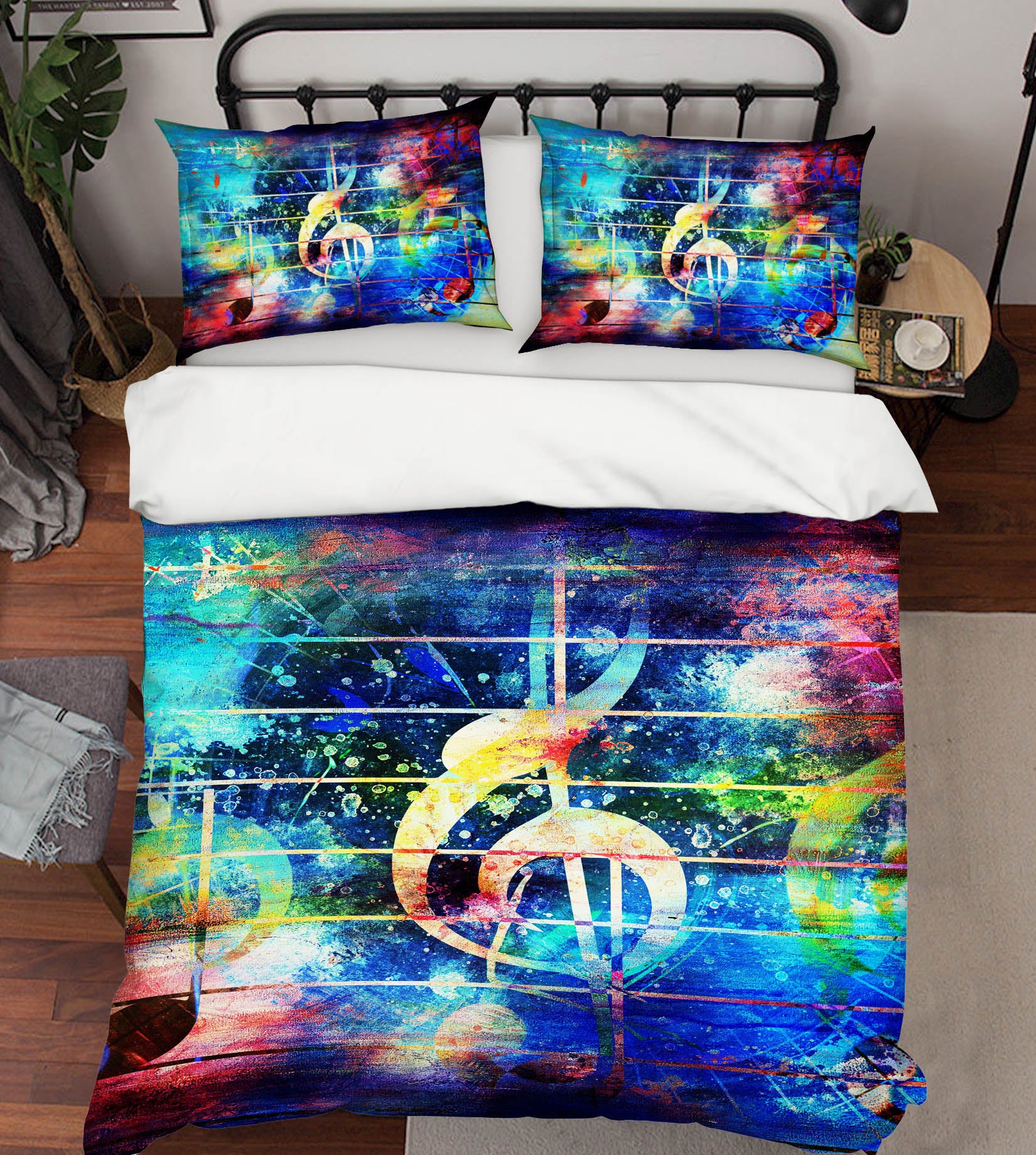 3D Musical Note 15055 Bed Pillowcases Quilt