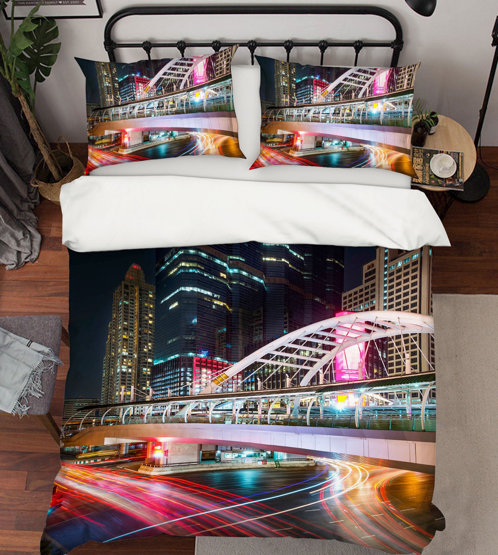 3D Bangkok Bridge 107 Marco Carmassi Bedding Bed Pillowcases Quilt