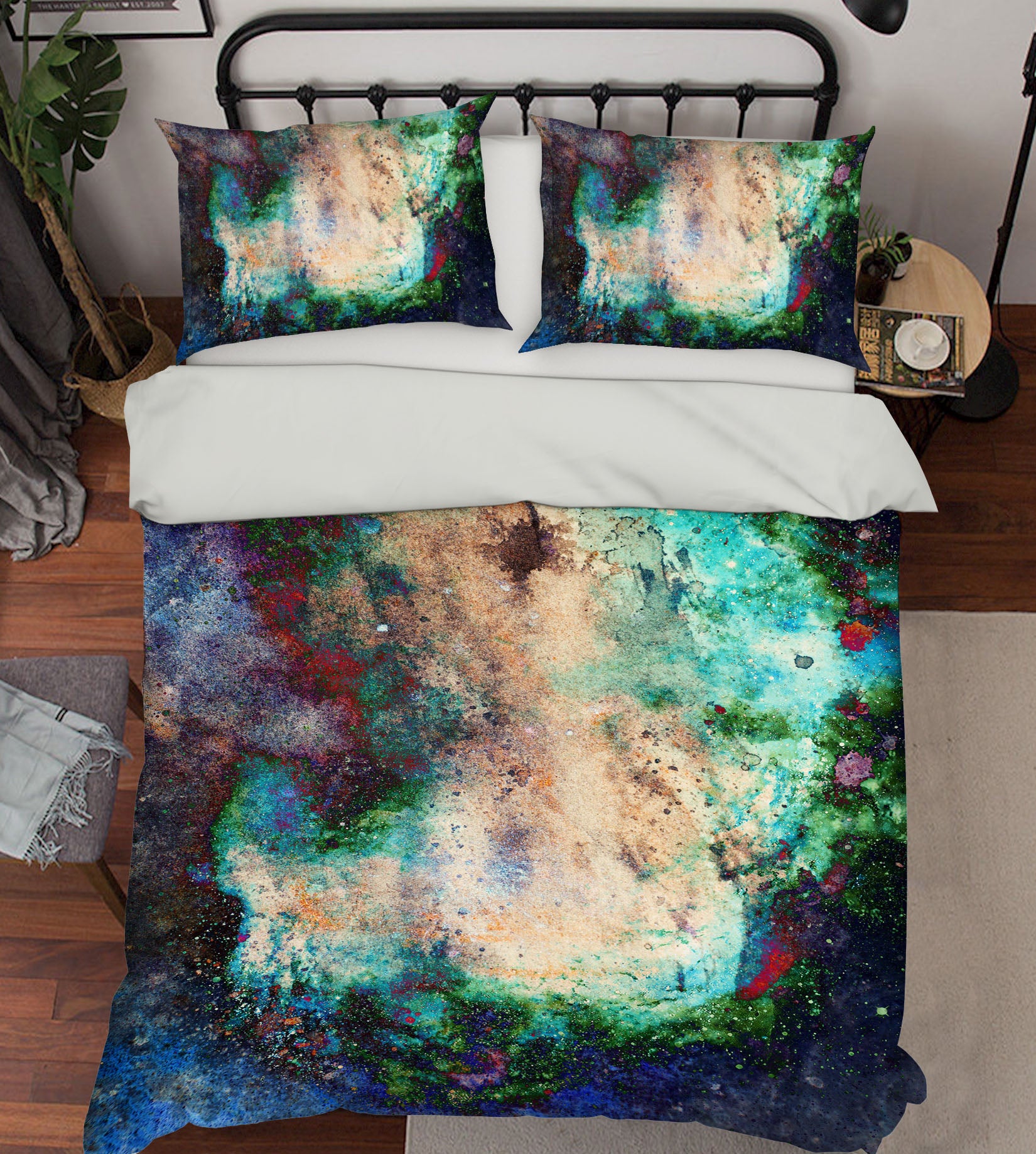 3D Green 12167 Bed Pillowcases Quilt
