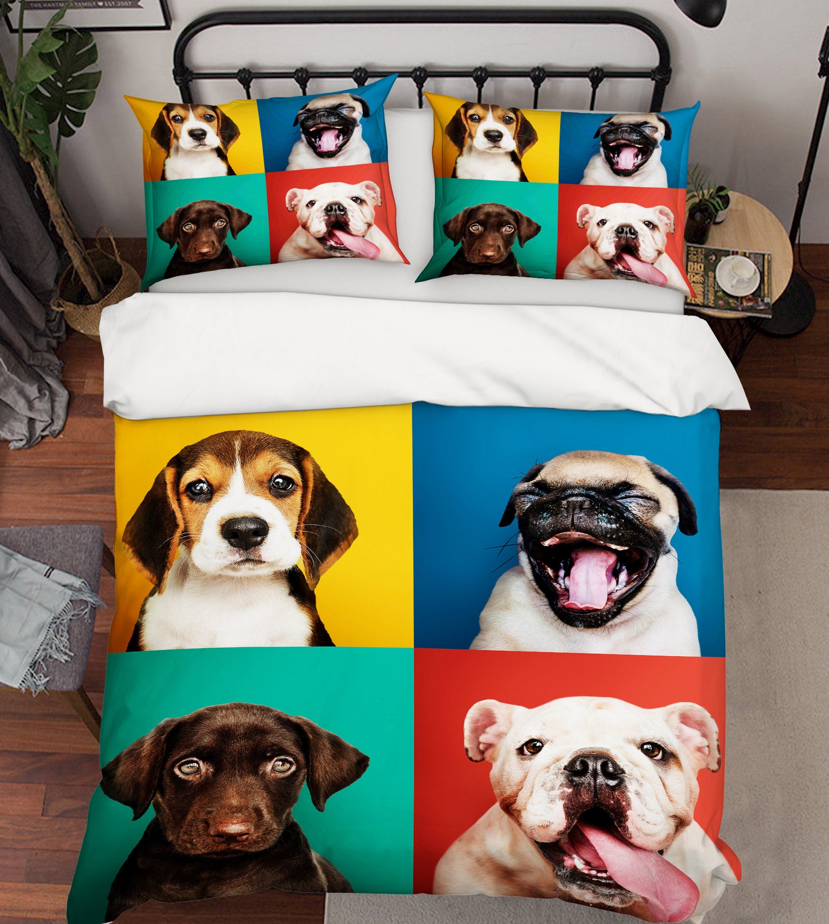 3D Dog 59044 Bed Pillowcases Quilt