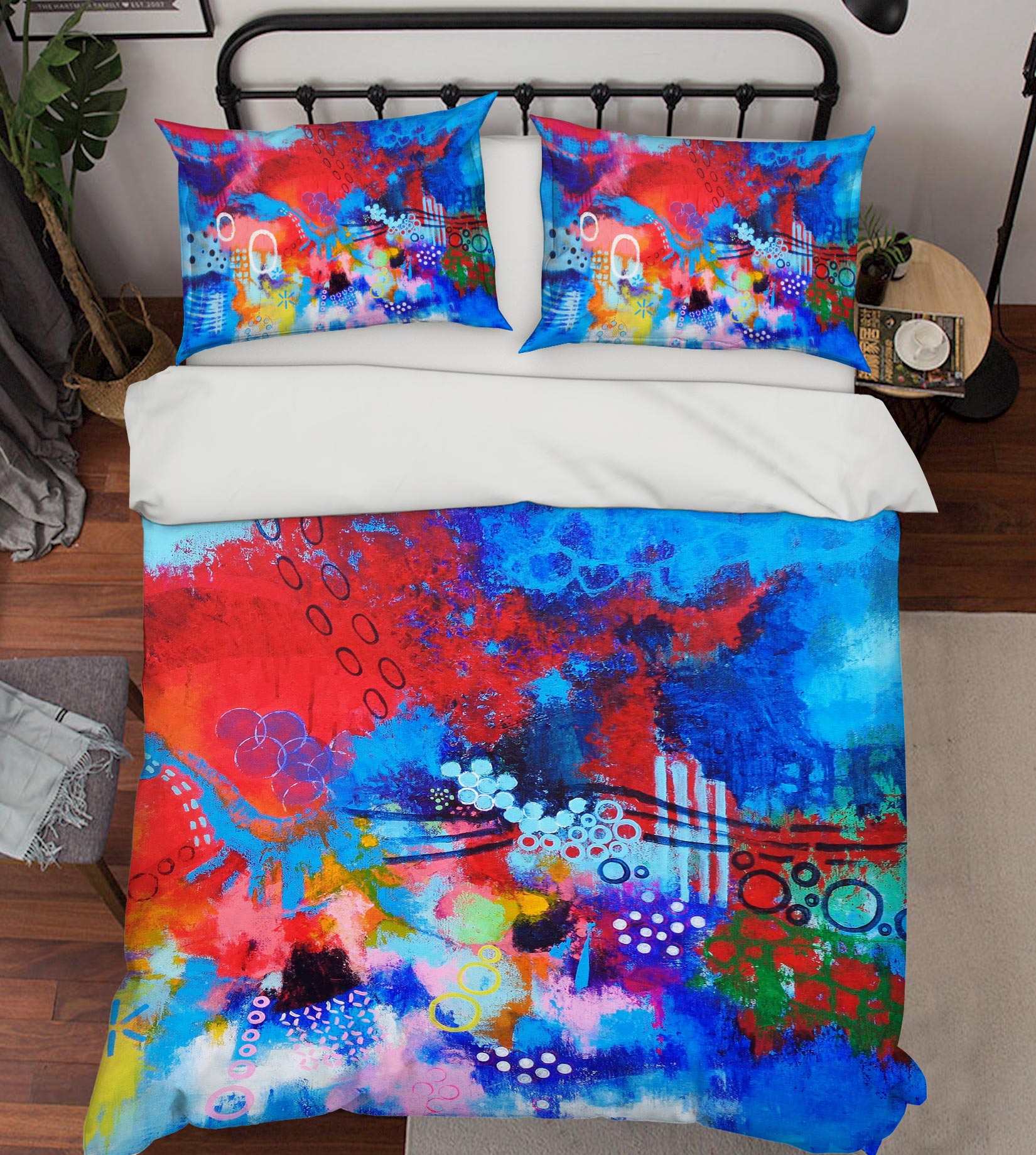 3D Watercolor Circle 1127 Misako Chida Bedding Bed Pillowcases Quilt