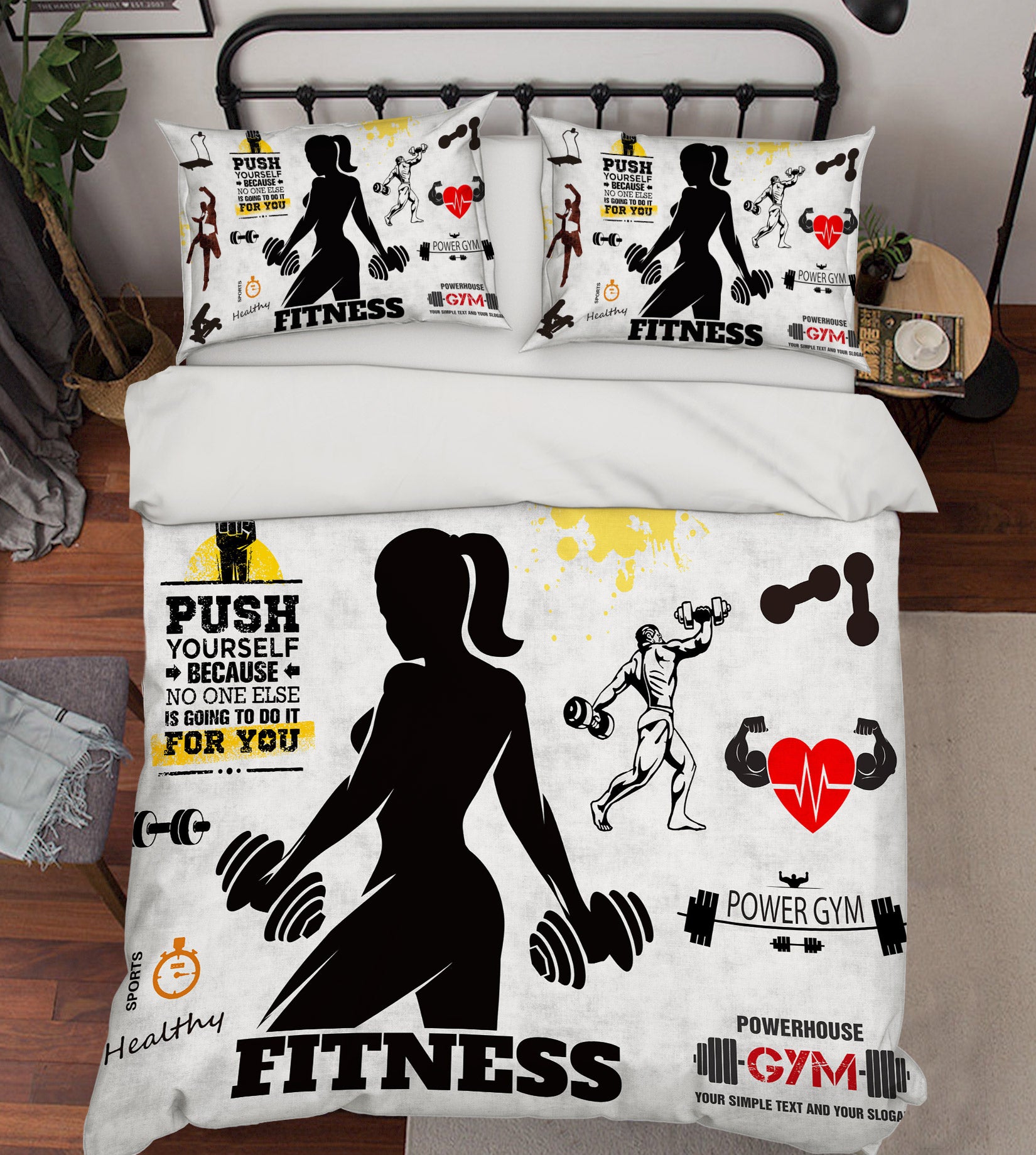 3D Weightlifting 14124 Bed Pillowcases Quilt