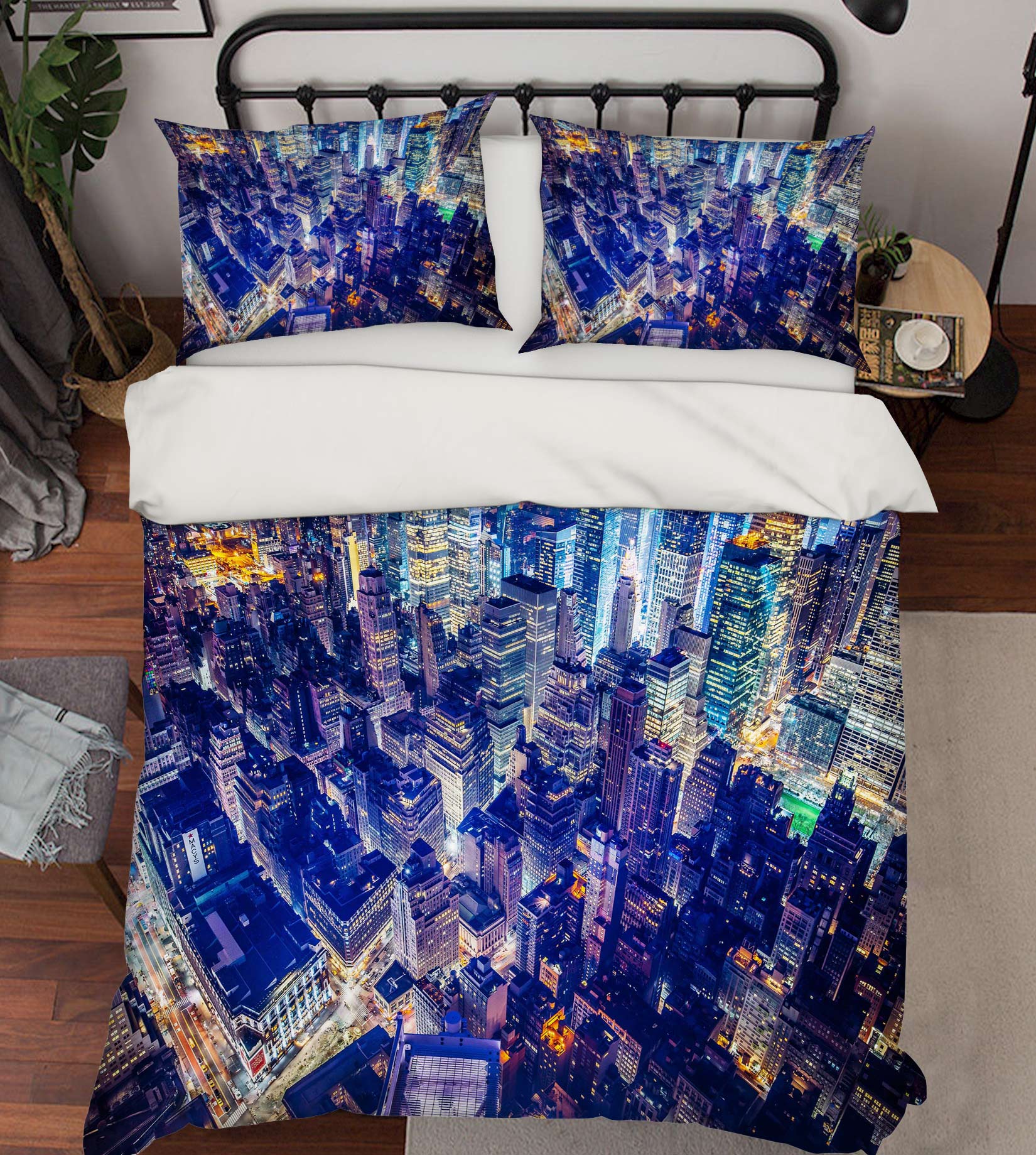 3D High-Rise Building 59122 Bed Pillowcases Quilt