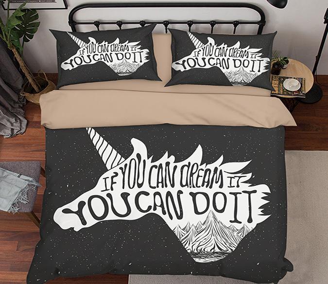3D Unicorn Head 153 Bed Pillowcases Quilt Wallpaper AJ Wallpaper 