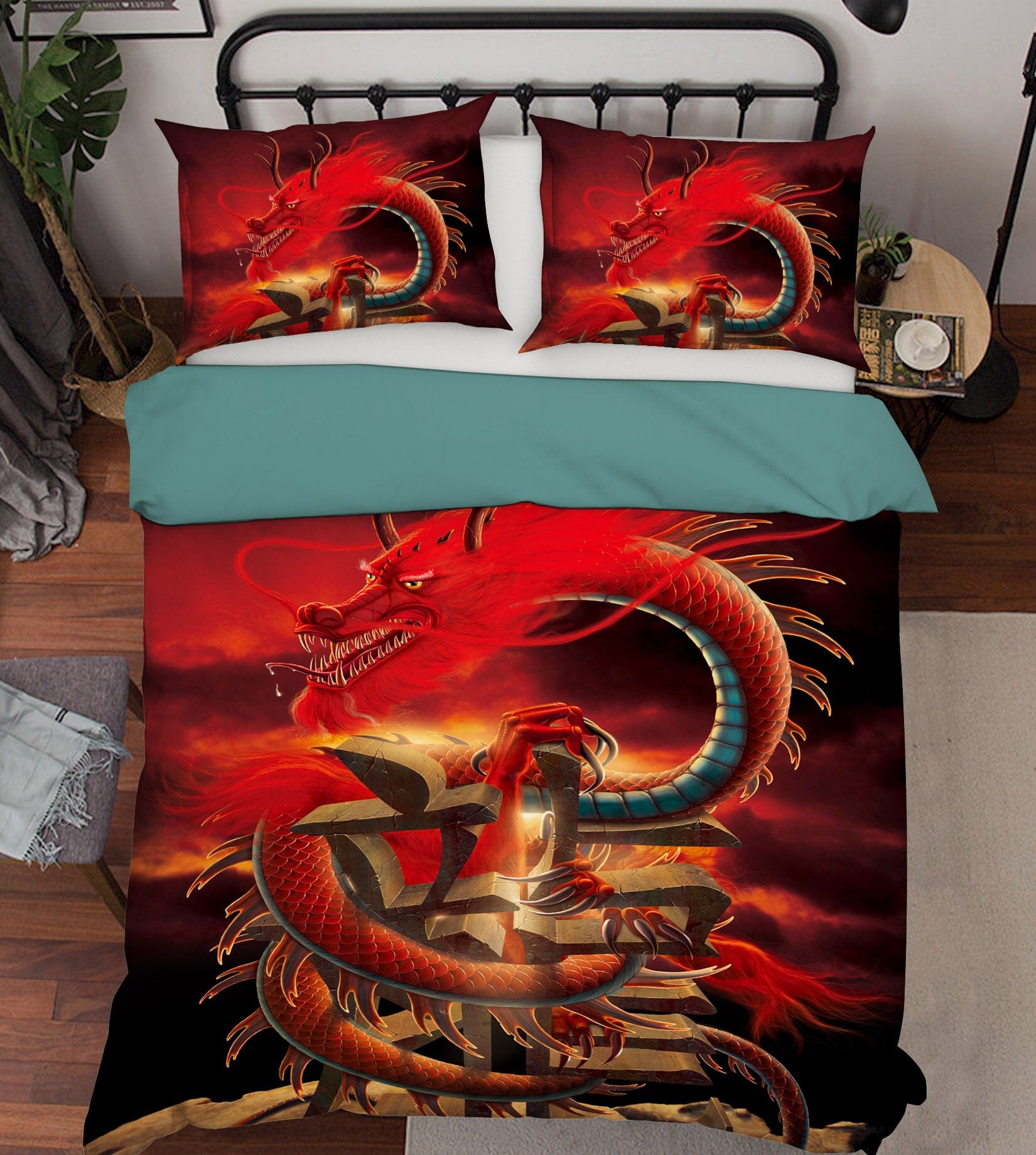 3D Chinese Dragon Def 030 Bed Pillowcases Quilt Exclusive Designer Vincent Quiet Covers AJ Creativity Home 