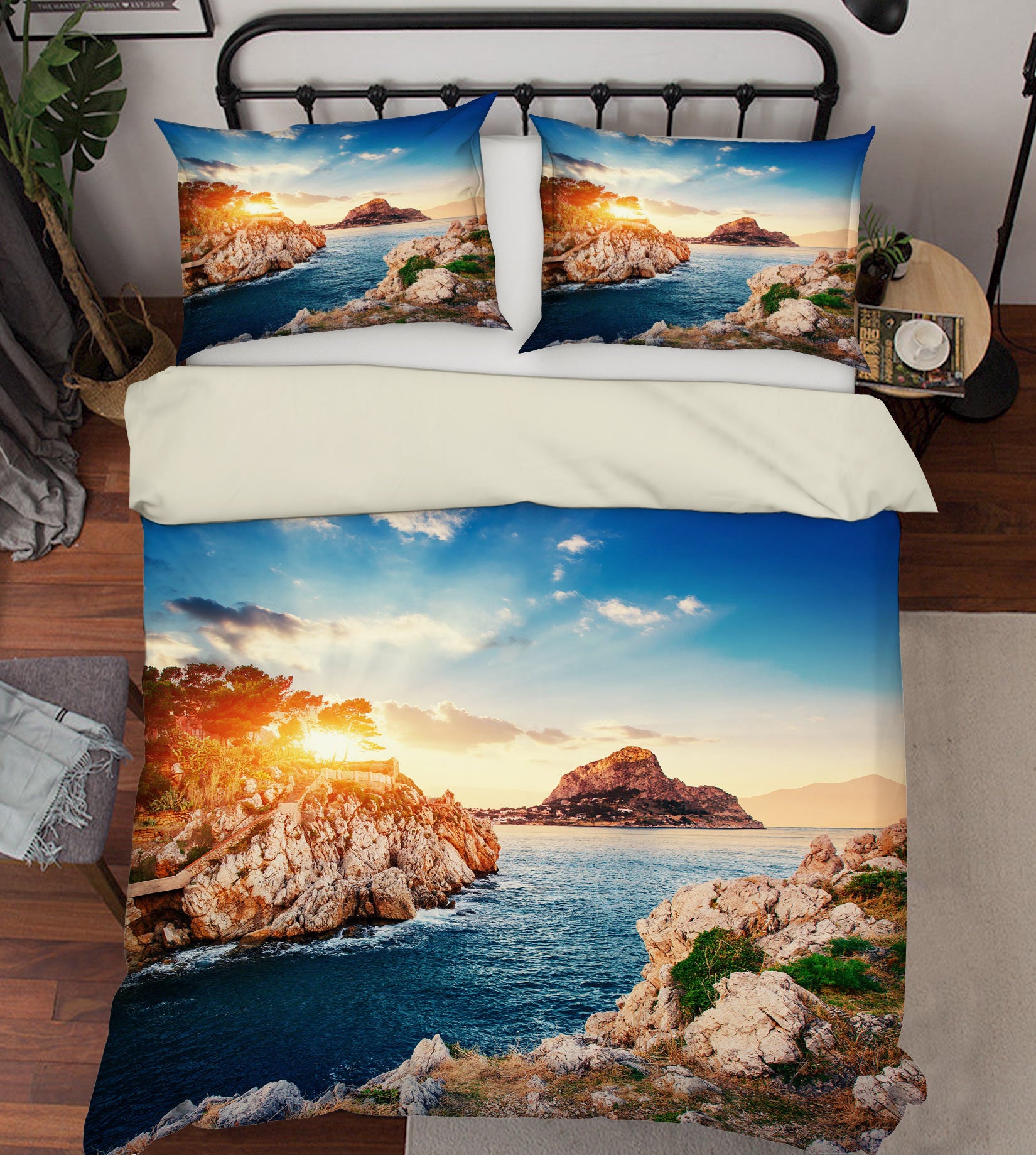 3D Sea Stones 59183 Bed Pillowcases Quilt