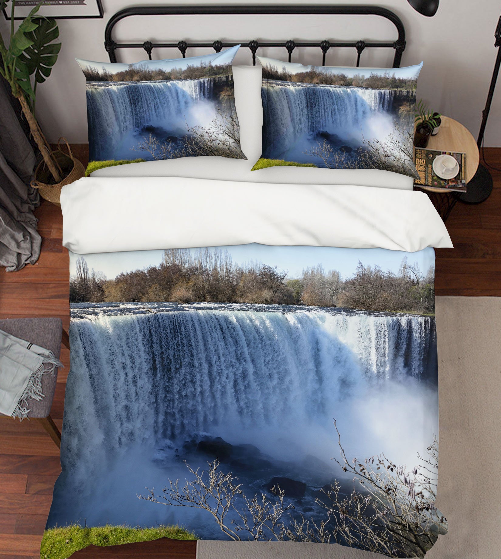 3D Waterfall 12013 Bed Pillowcases Quilt