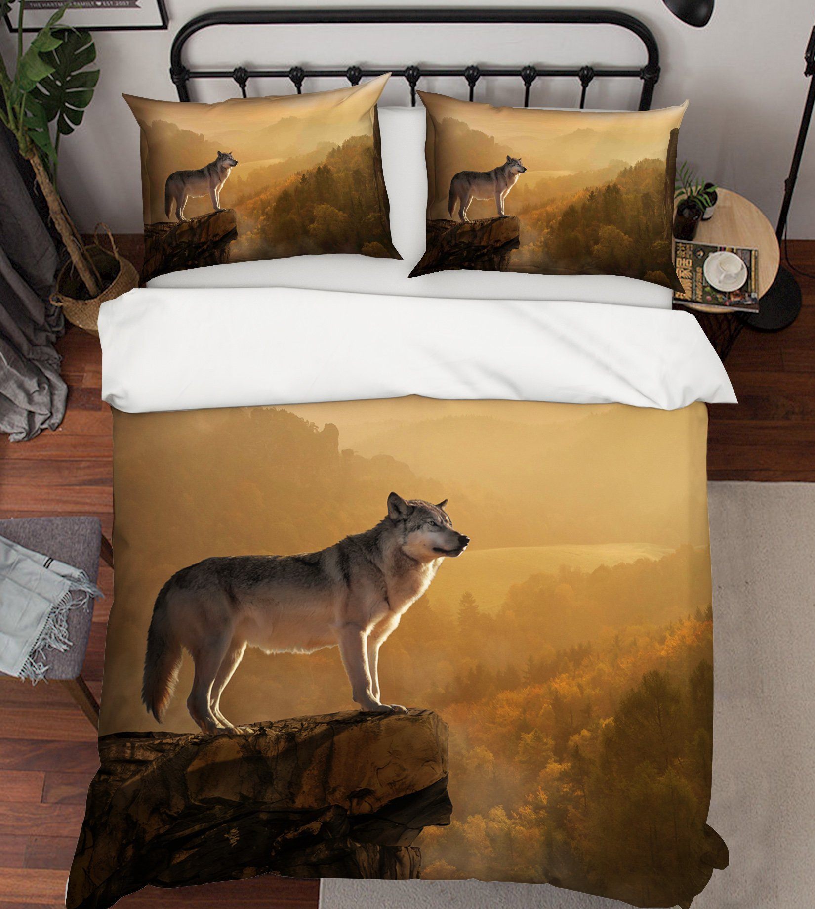 3D Wolf 2012 Bed Pillowcases Quilt Quiet Covers AJ Creativity Home 