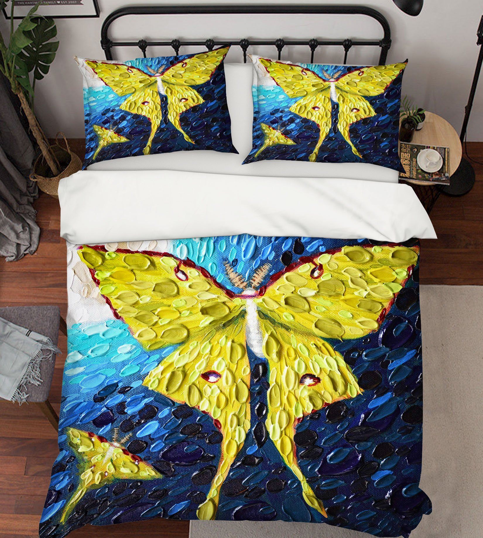 3D Butterfly Specimen 2111 Dena Tollefson bedding Bed Pillowcases Quilt Quiet Covers AJ Creativity Home 