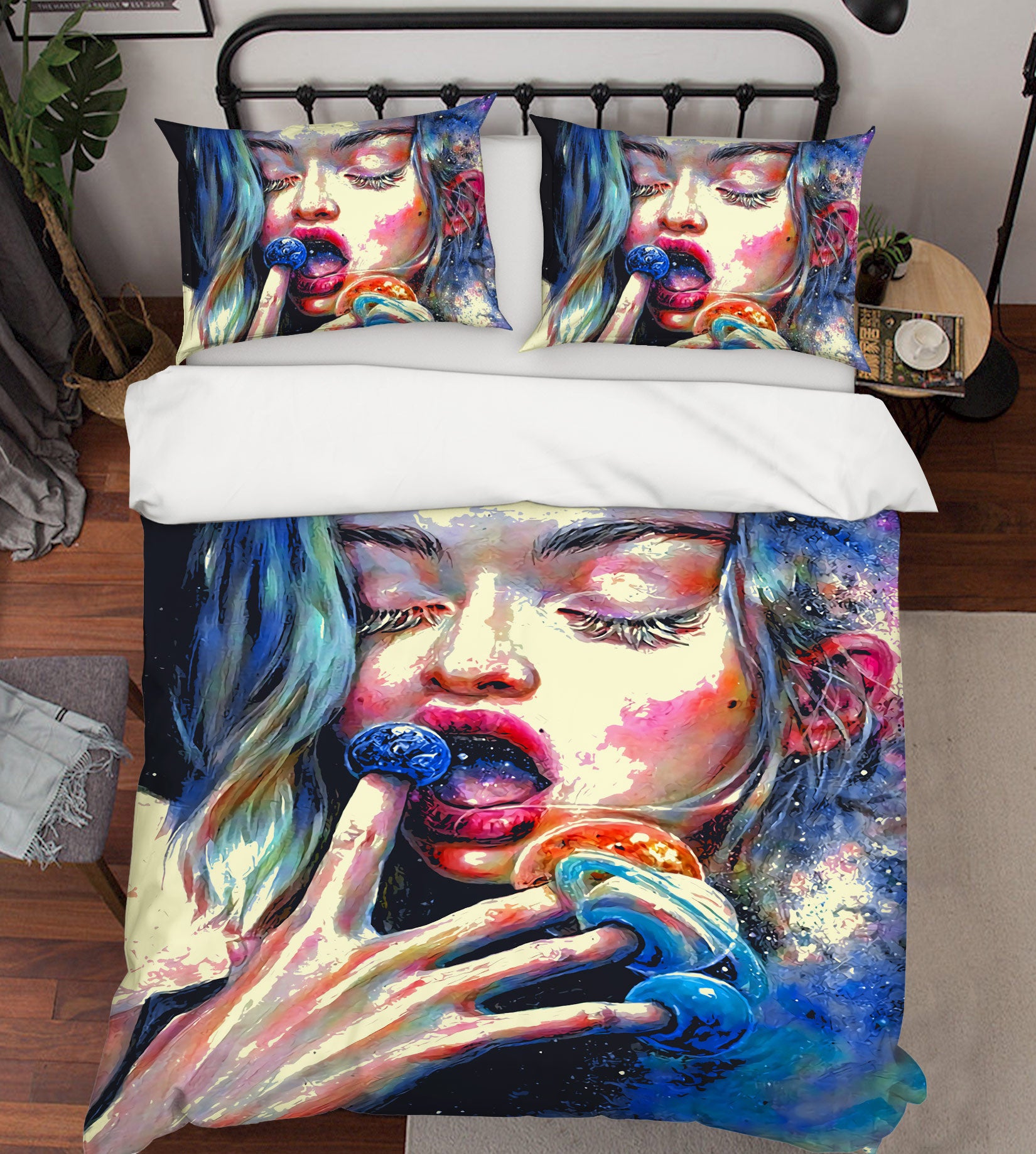 3D Female 13083 Bed Pillowcases Quilt