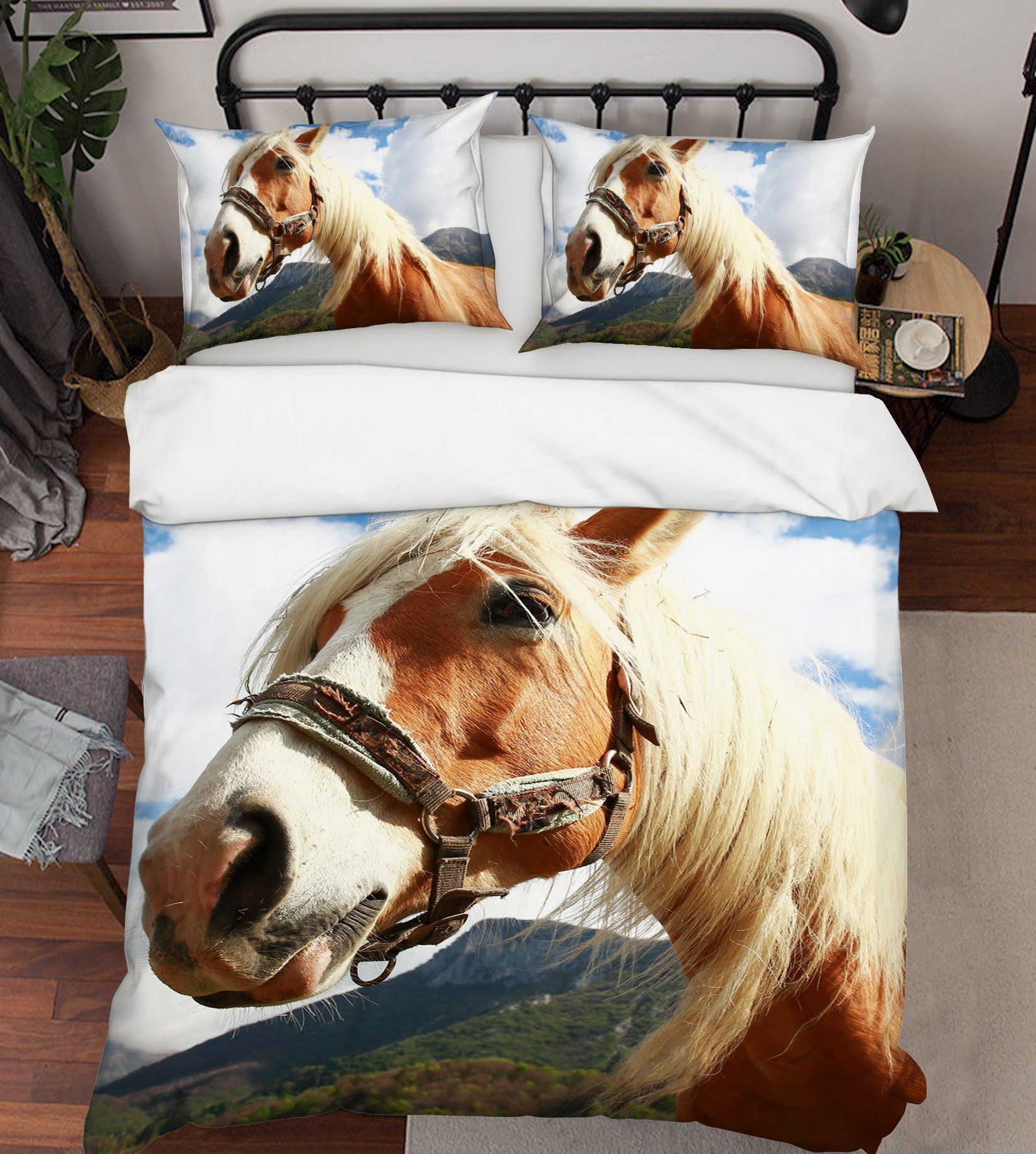 3D Horse Nose 1961 Bed Pillowcases Quilt Quiet Covers AJ Creativity Home 
