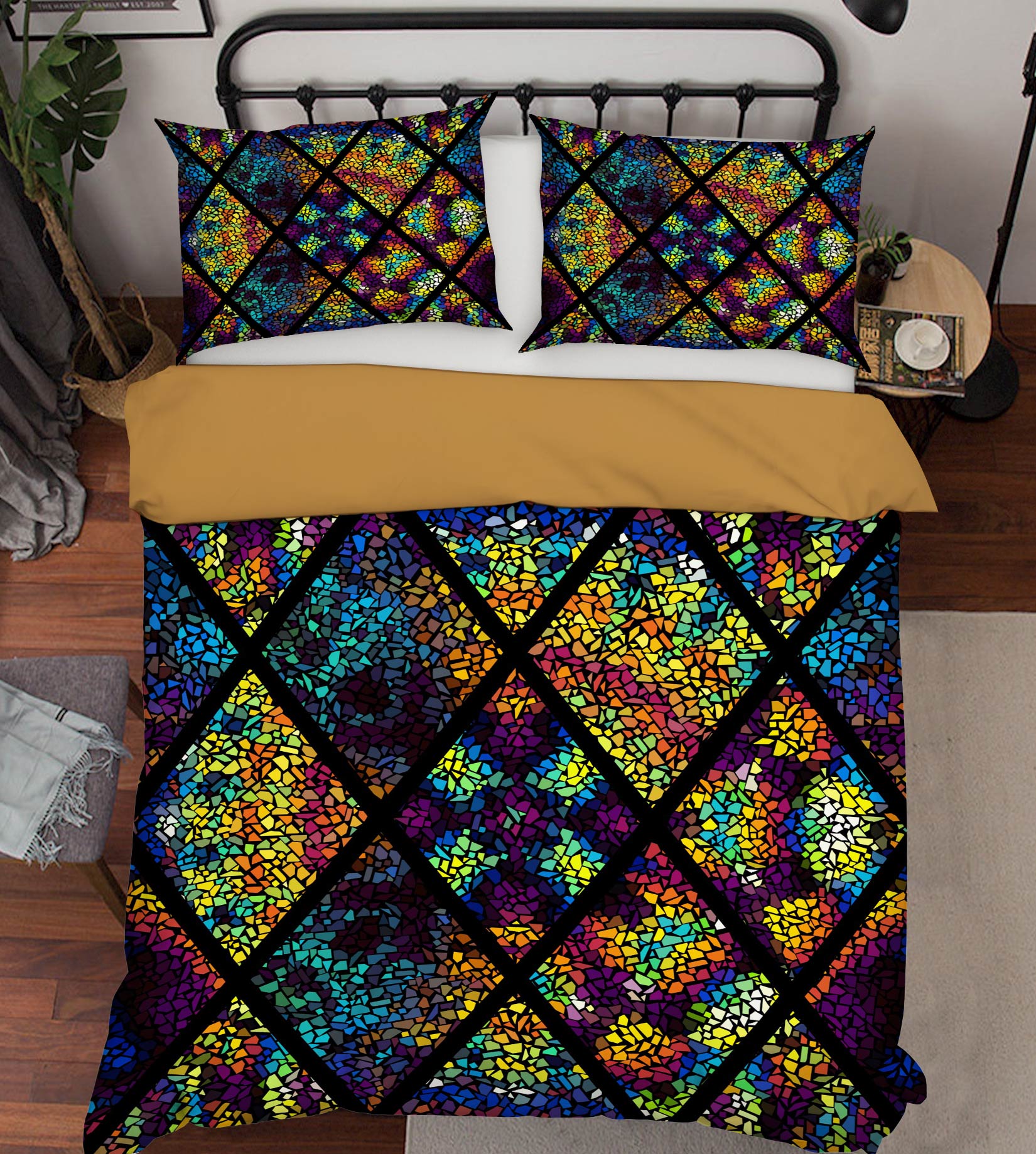 3D Pattern Lines 14001 Bed Pillowcases Quilt