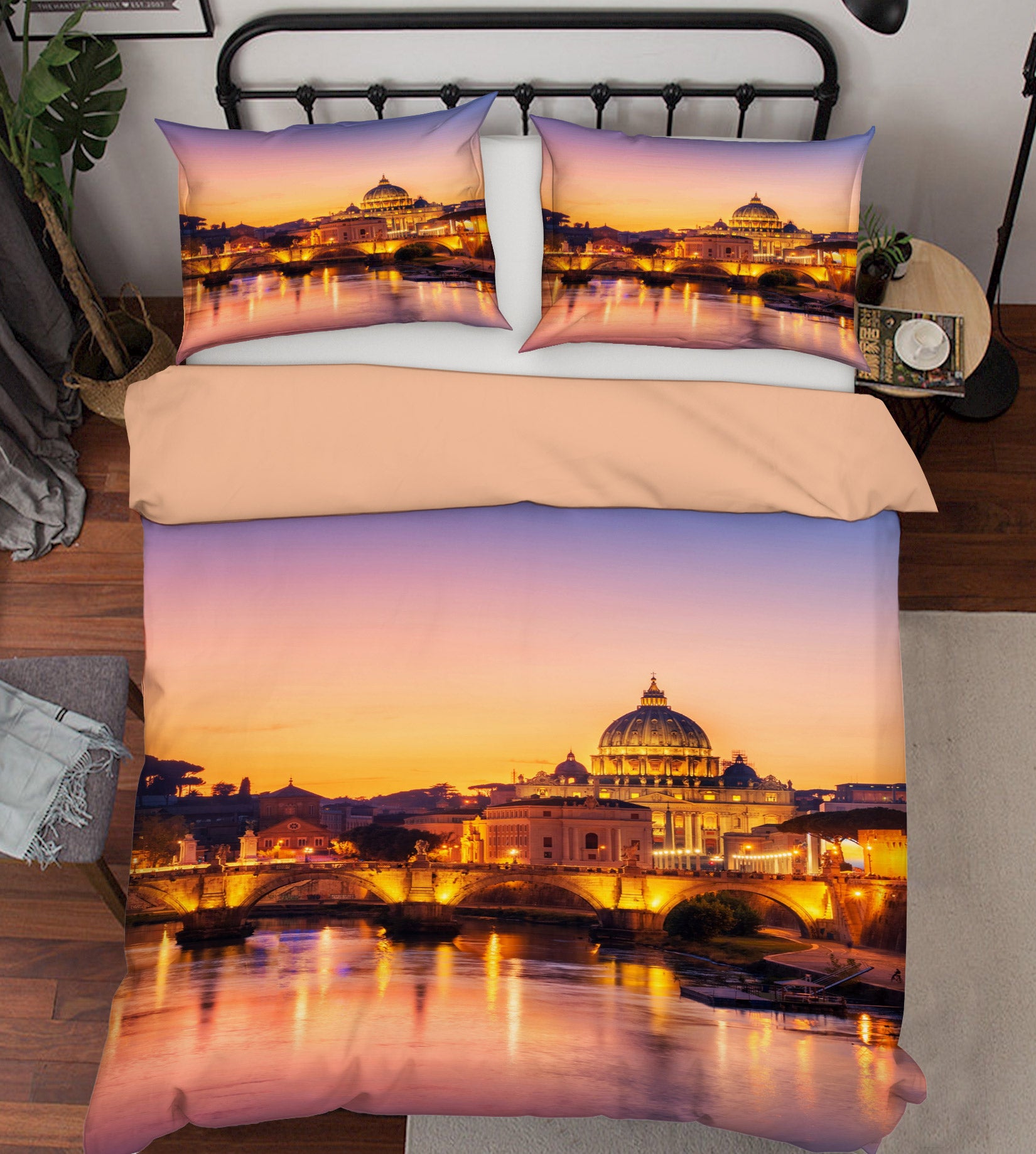 3D Building 59168 Bed Pillowcases Quilt