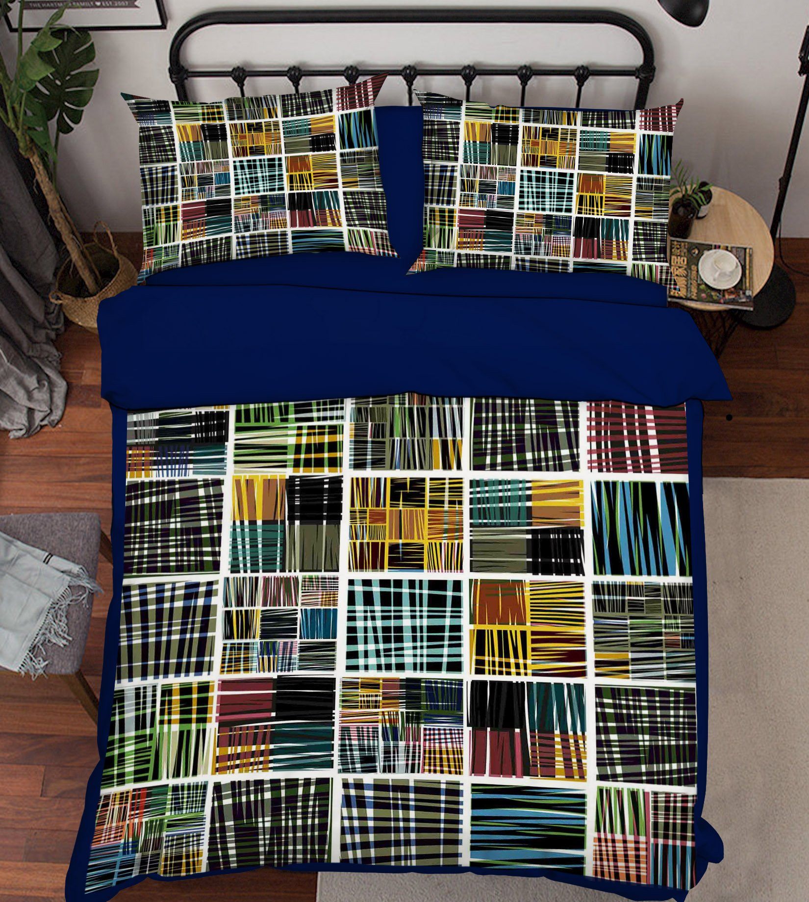 3D Brush Square 066 Bed Pillowcases Quilt Wallpaper AJ Wallpaper 