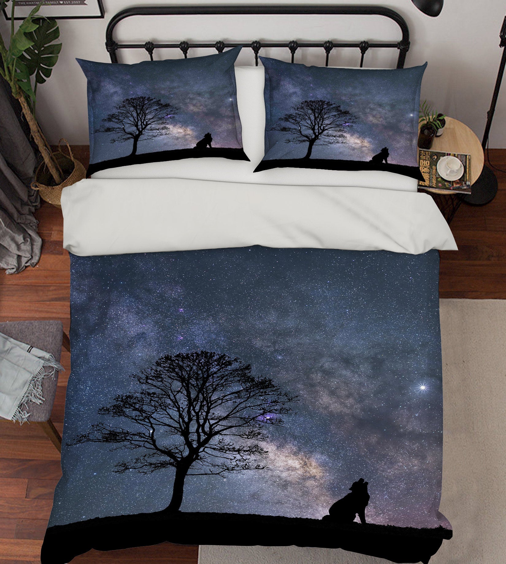 3D Tree Shadow 60017 Bed Pillowcases Quilt