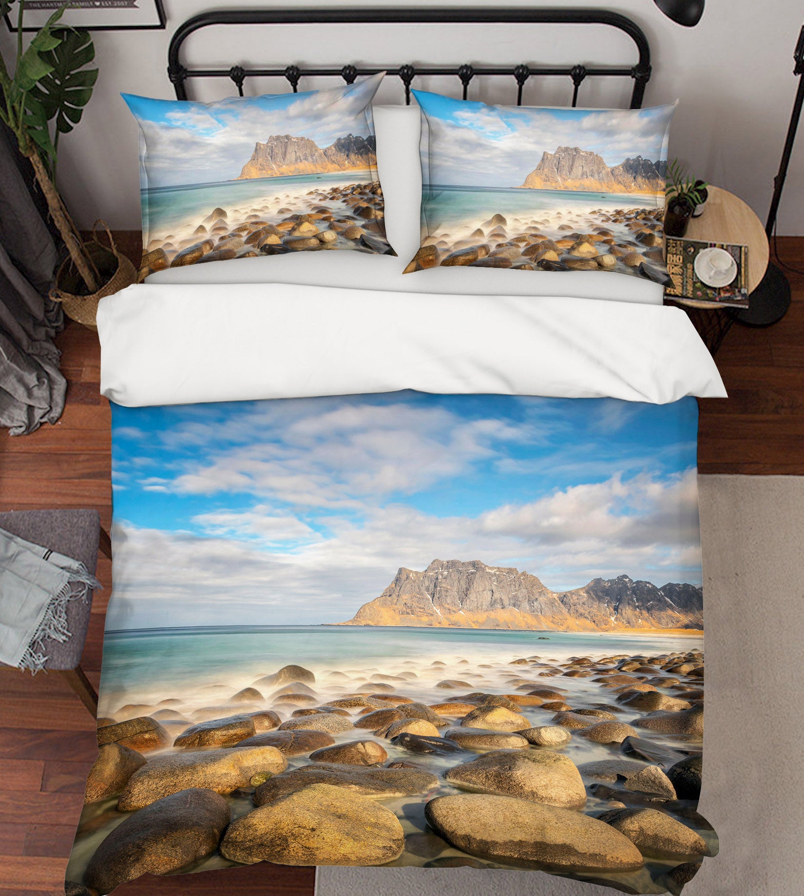 3D Stone Sea 117 Marco Carmassi Bedding Bed Pillowcases Quilt