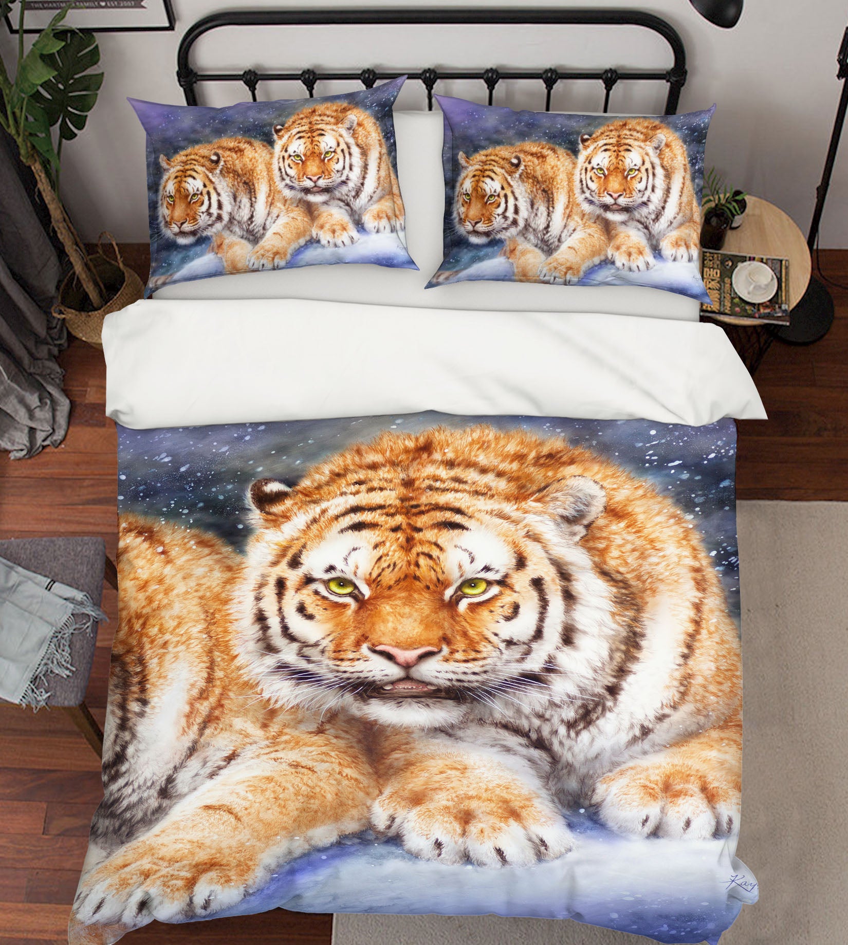 3D Snow Tiger 5869 Kayomi Harai Bedding Bed Pillowcases Quilt Cover Duvet Cover