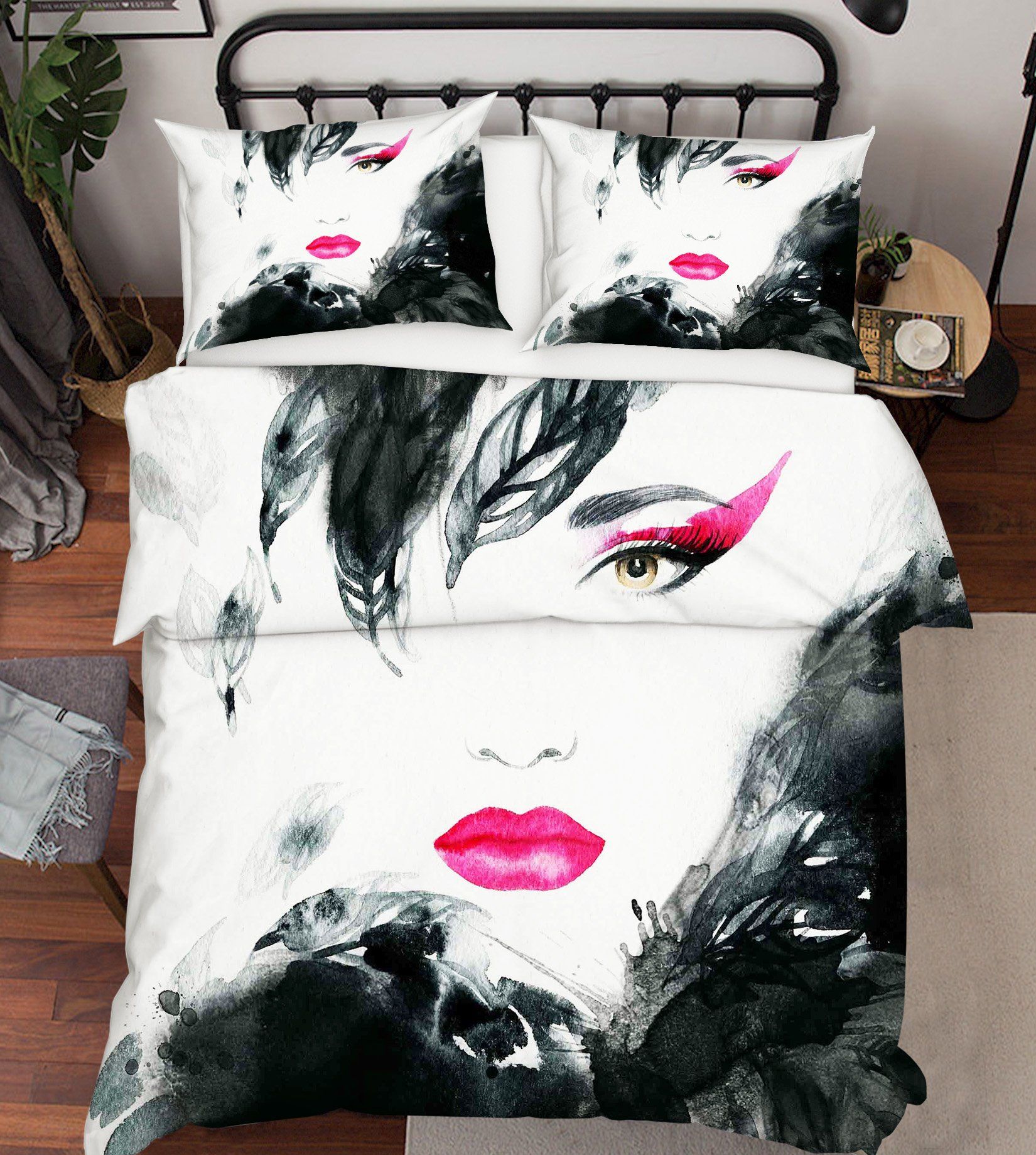 3D Graffiti Beauty 72 Bed Pillowcases Quilt Wallpaper AJ Wallpaper 